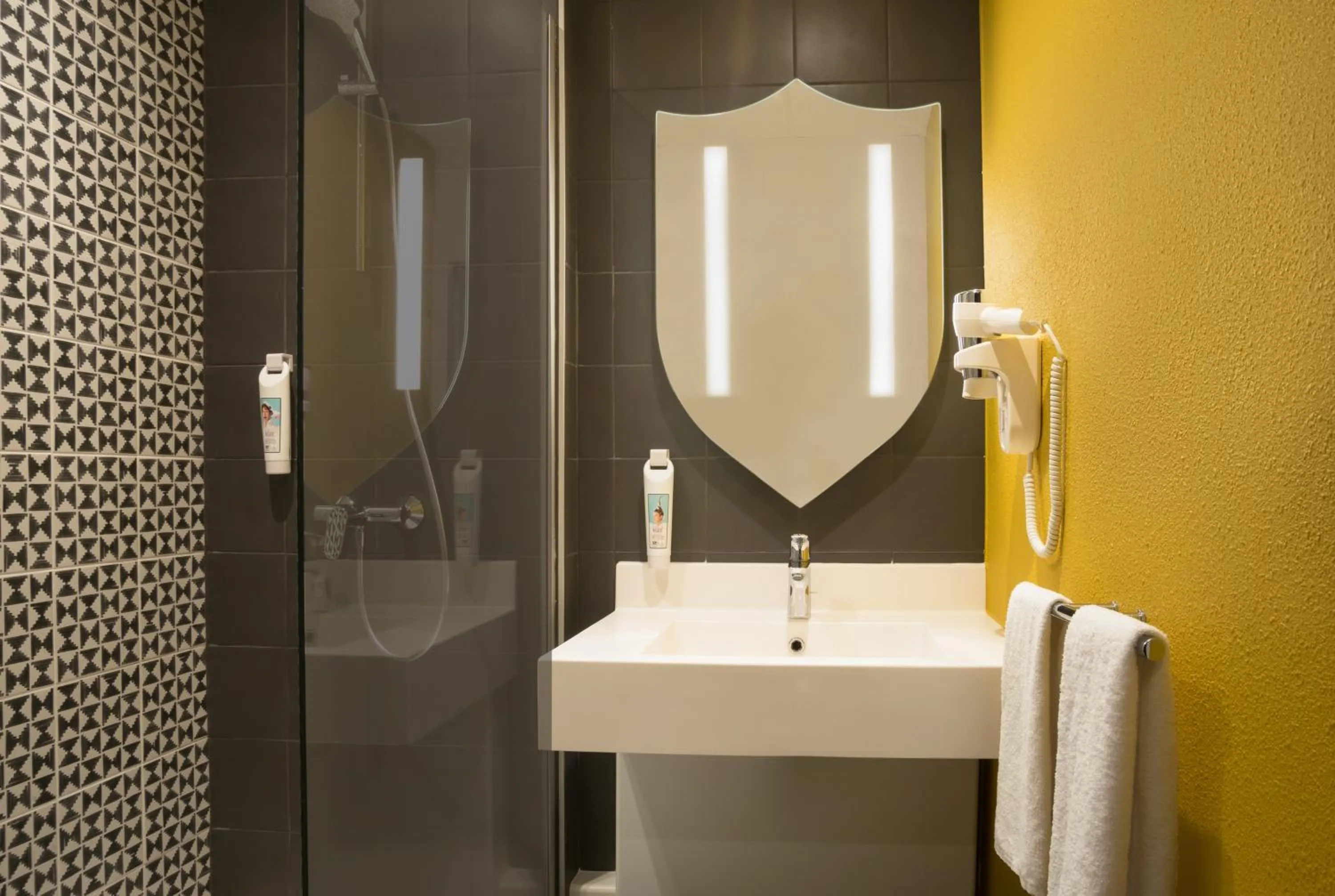 Shower in ibis Styles Carcassonne La Cité