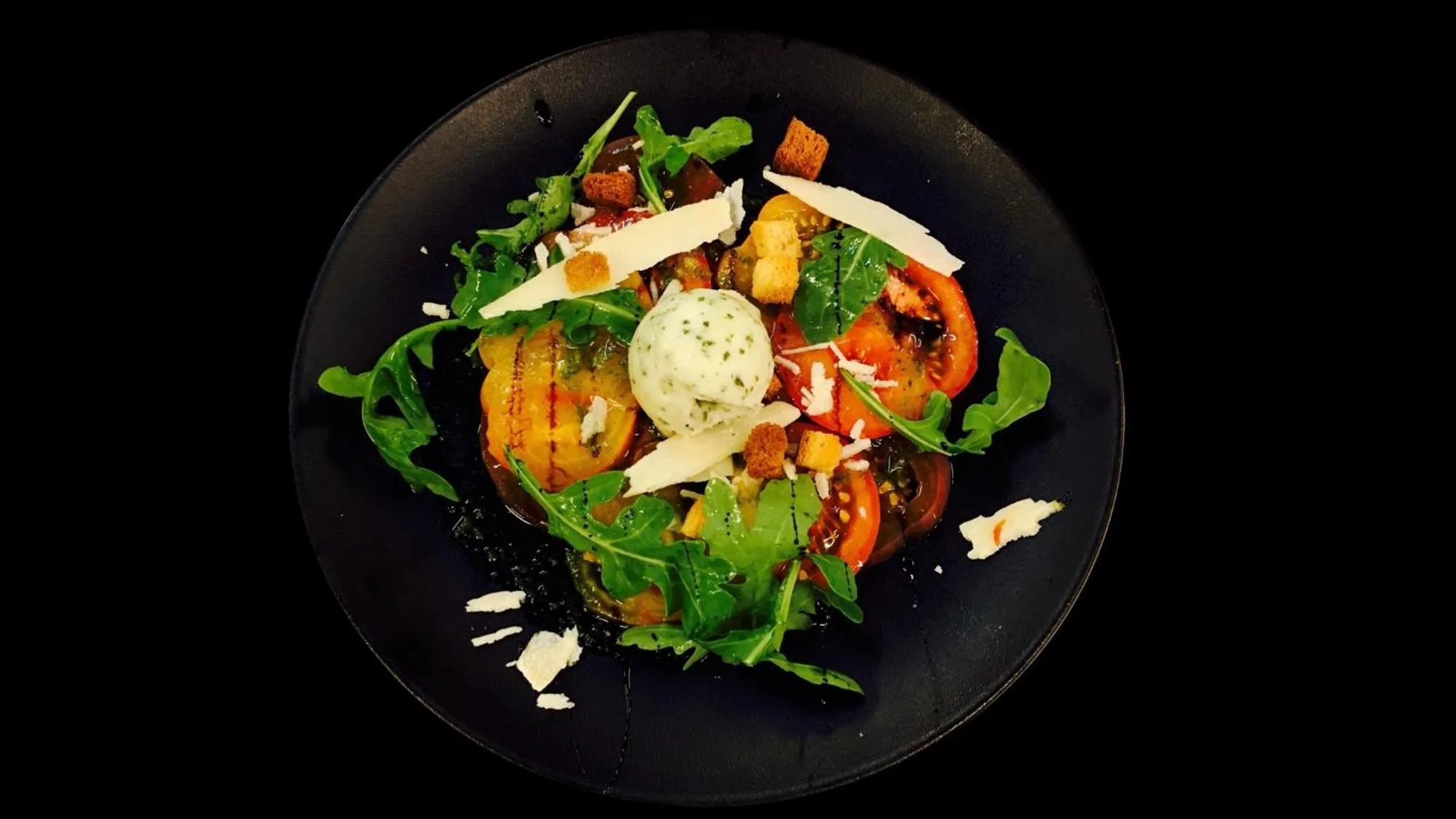 Food close-up in Hotel Novel Restaurant La Mamma