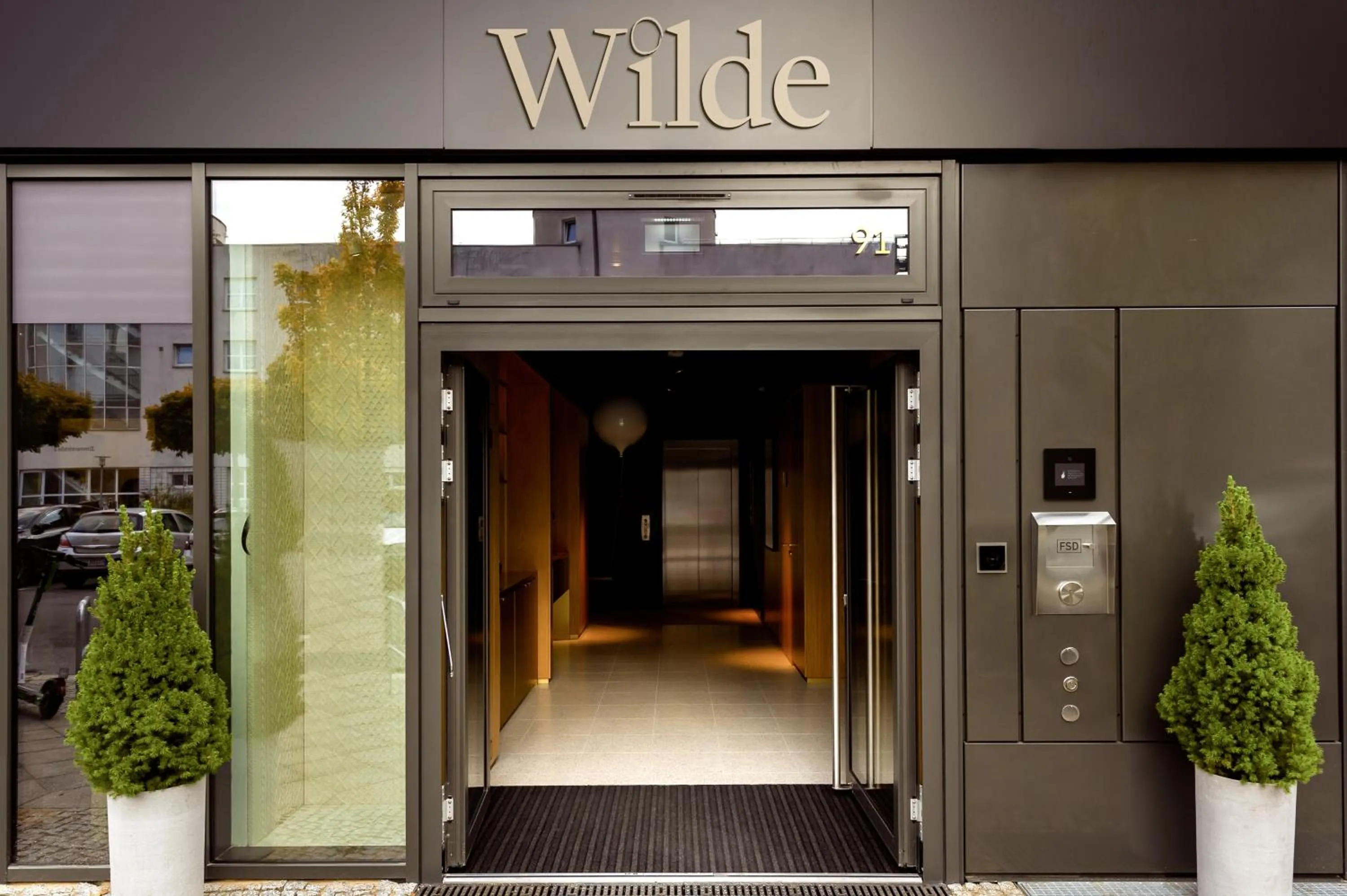 Facade/entrance in Wilde Aparthotels Berlin, Checkpoint Charlie