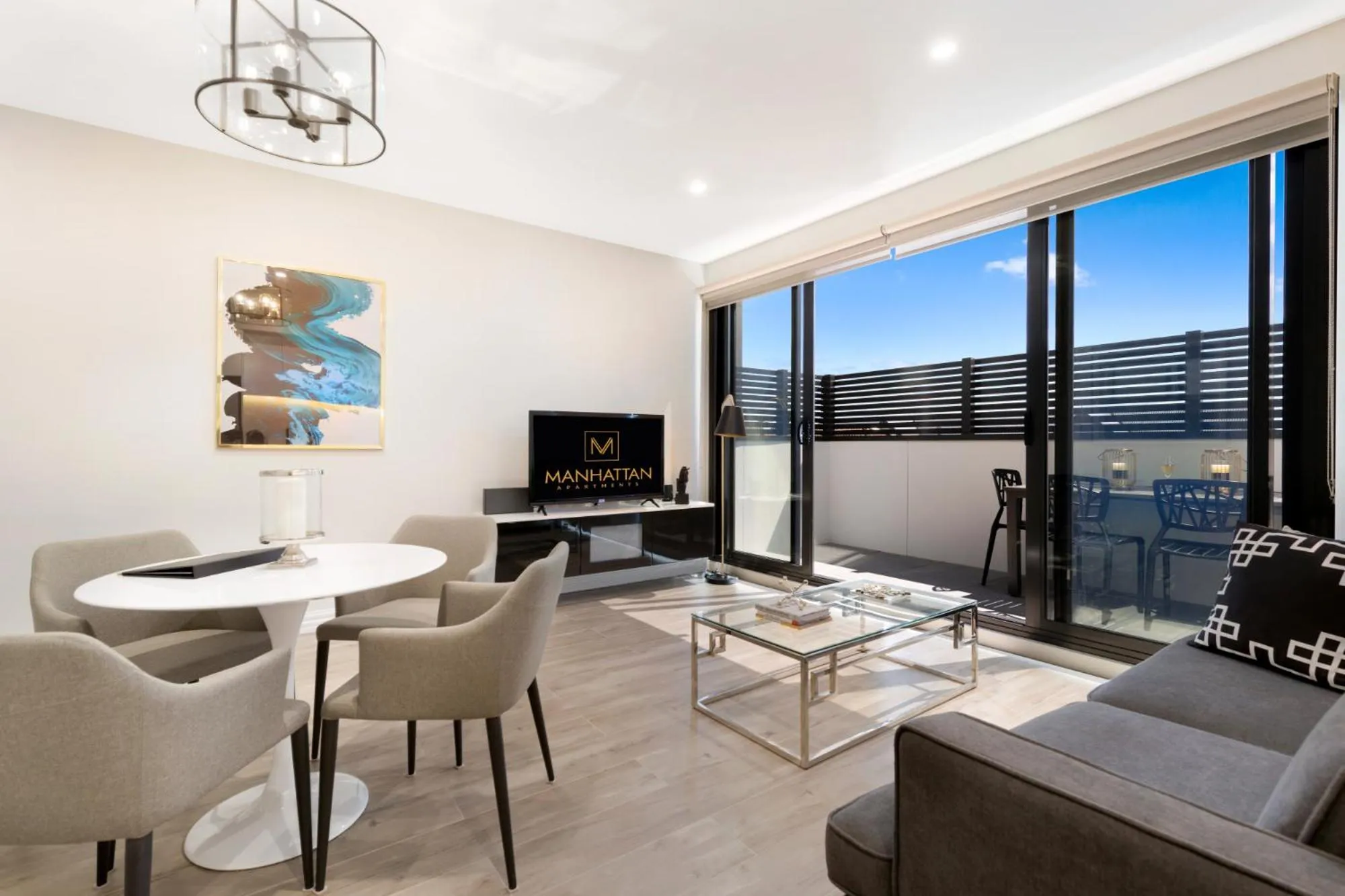 Living room in Manhattan Apartments - Glen Iris
