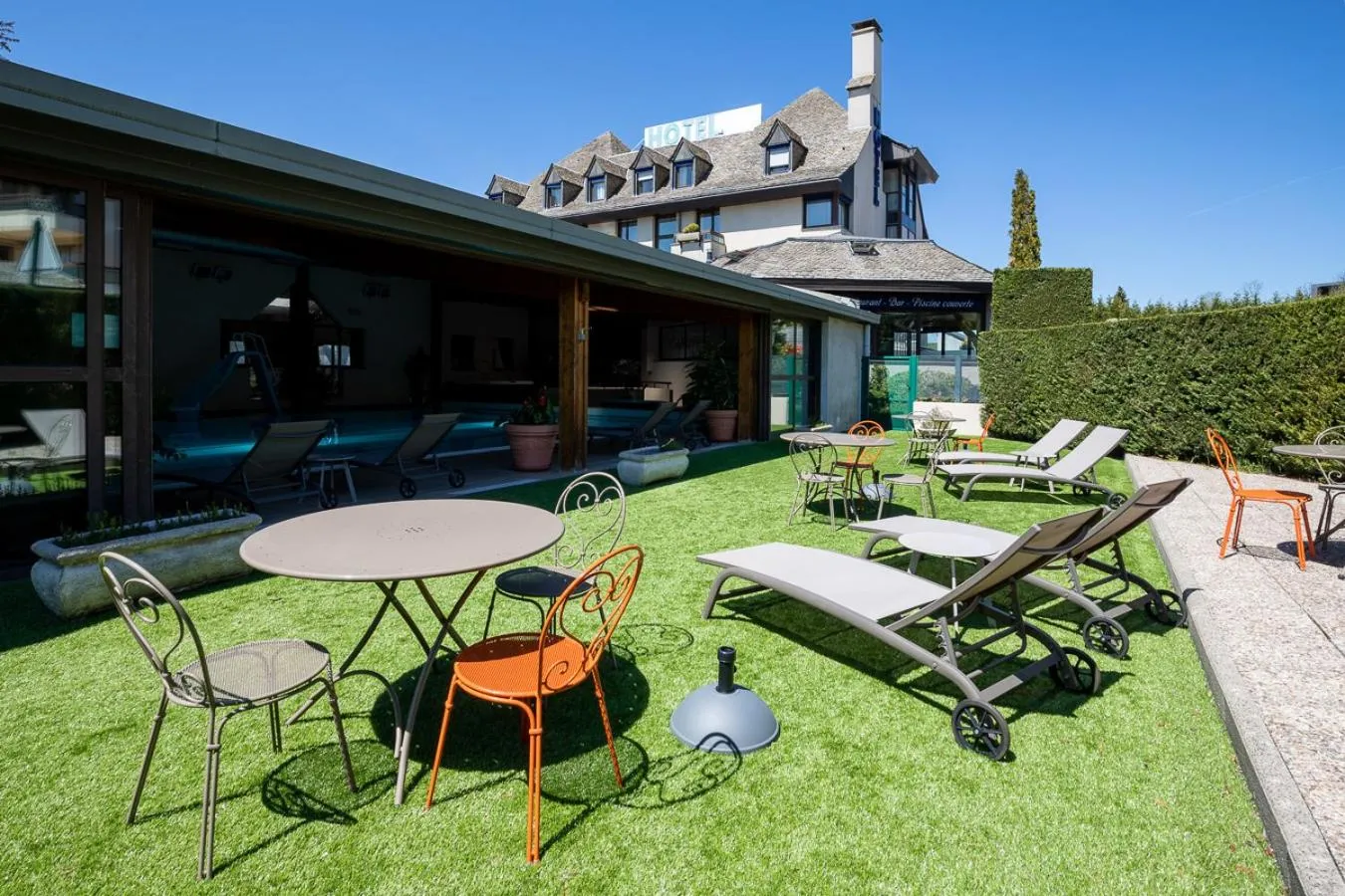 Balcony/Terrace in Best Western Le Relais de Laguiole Hôtel & Spa