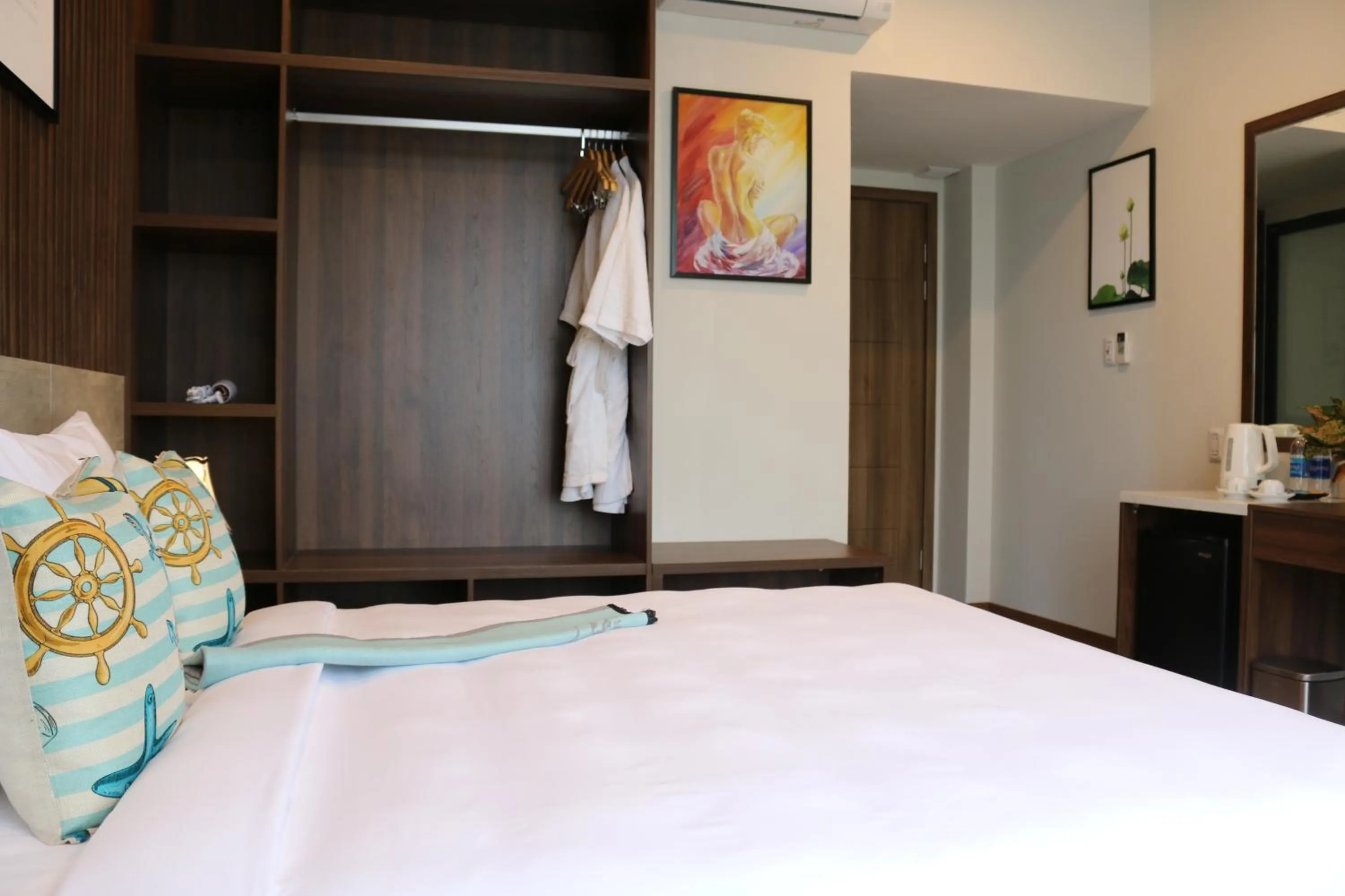 Bed in The Fish Village Villa