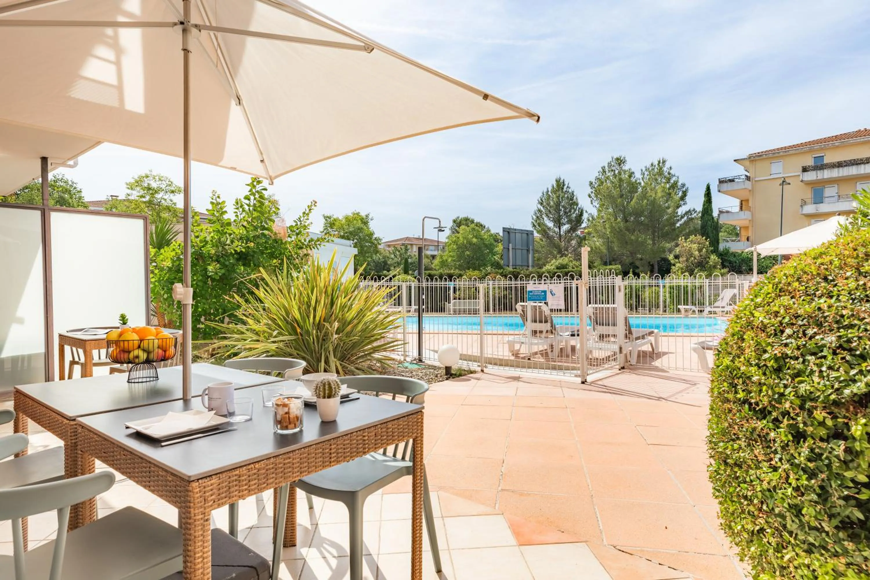 Patio in Appart'City Classic Aix-en-Provence - La Duranne