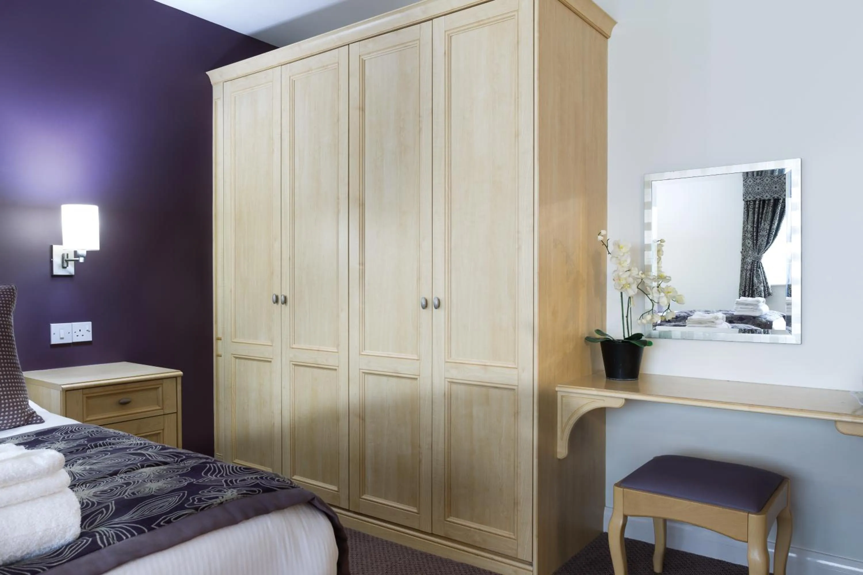 Bed in Burntwood Court Hotel