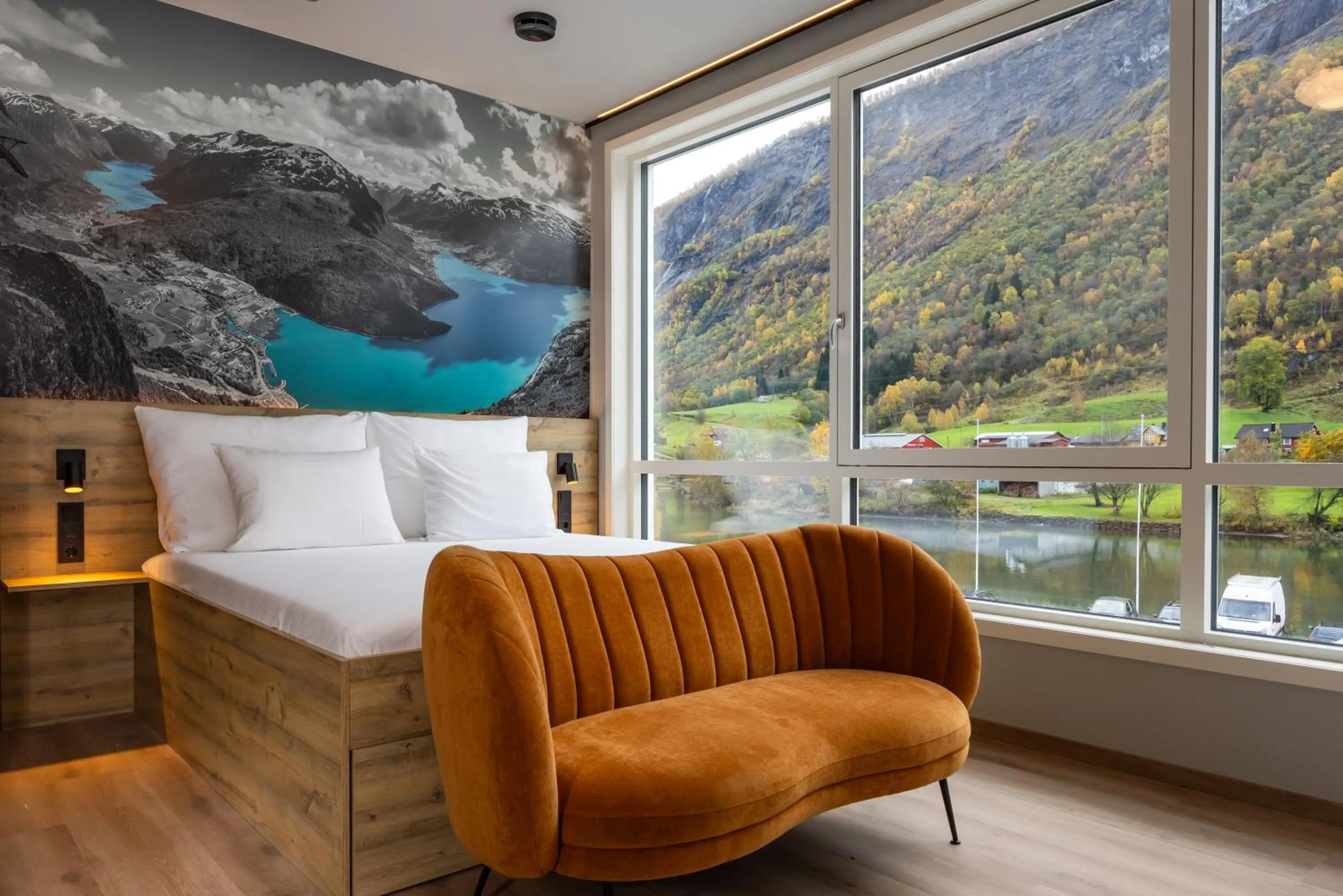 Bed in Stryn House Hotel