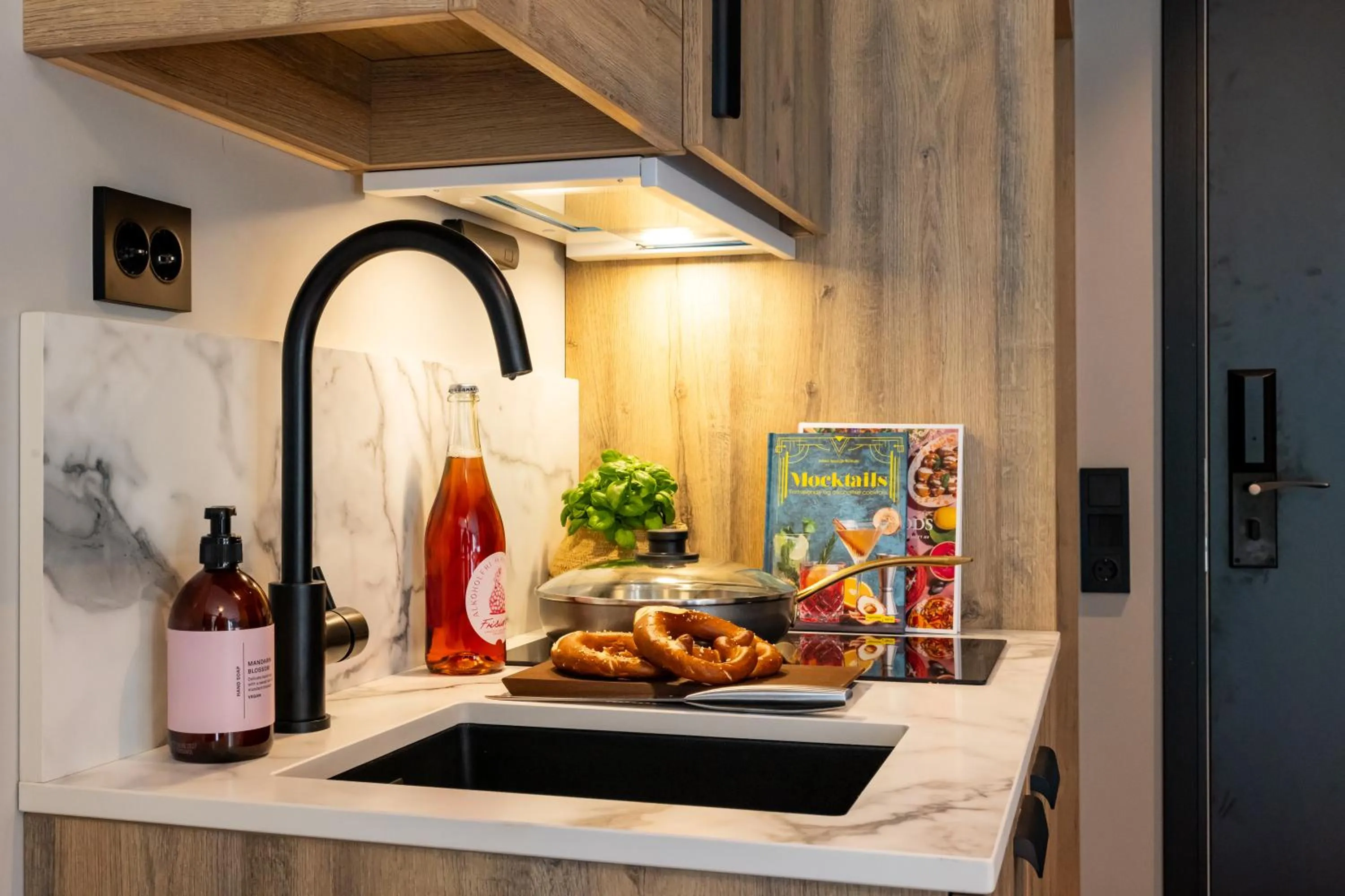 Kitchen or kitchenette in Stryn House Hotel