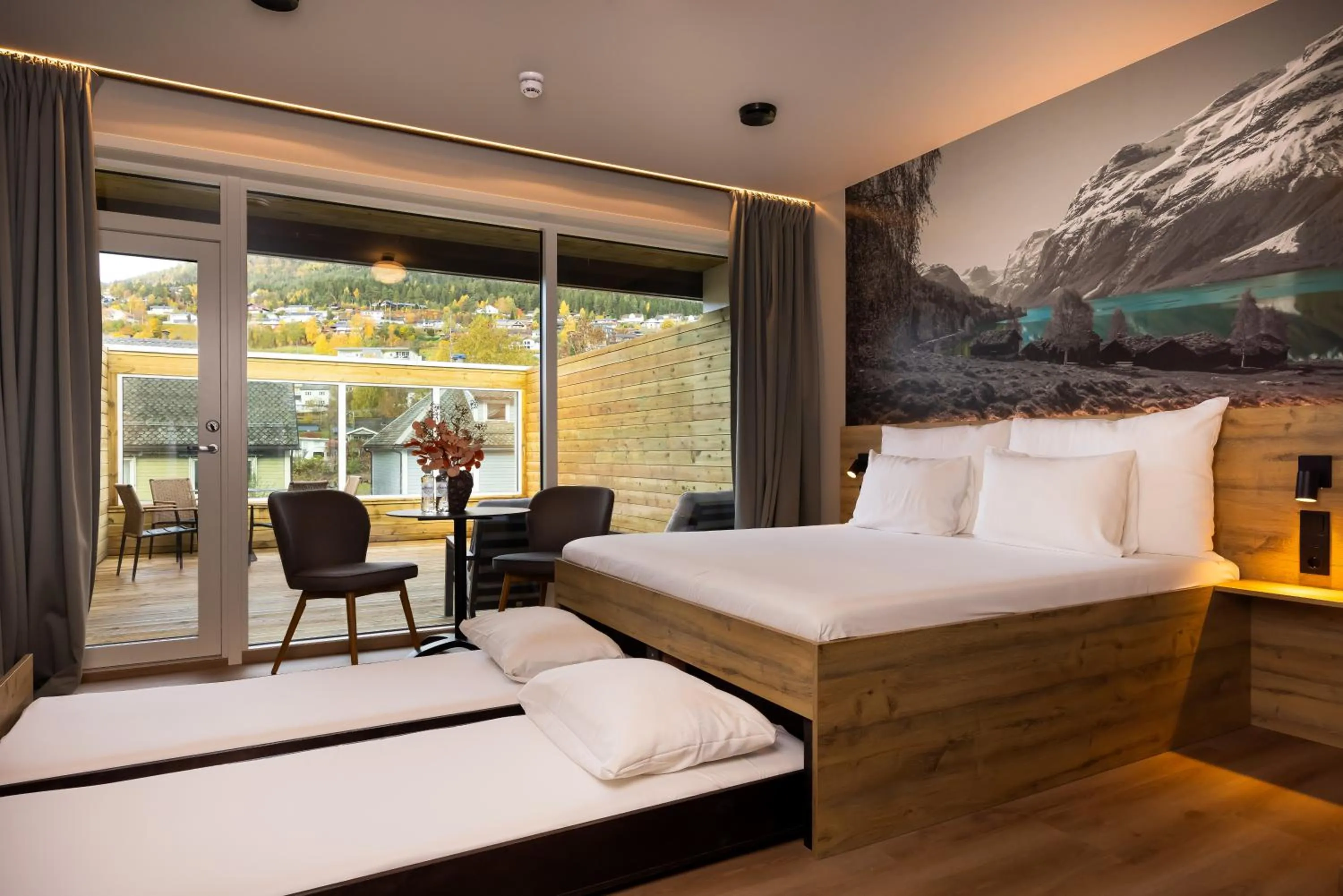 Bed in Stryn House Hotel