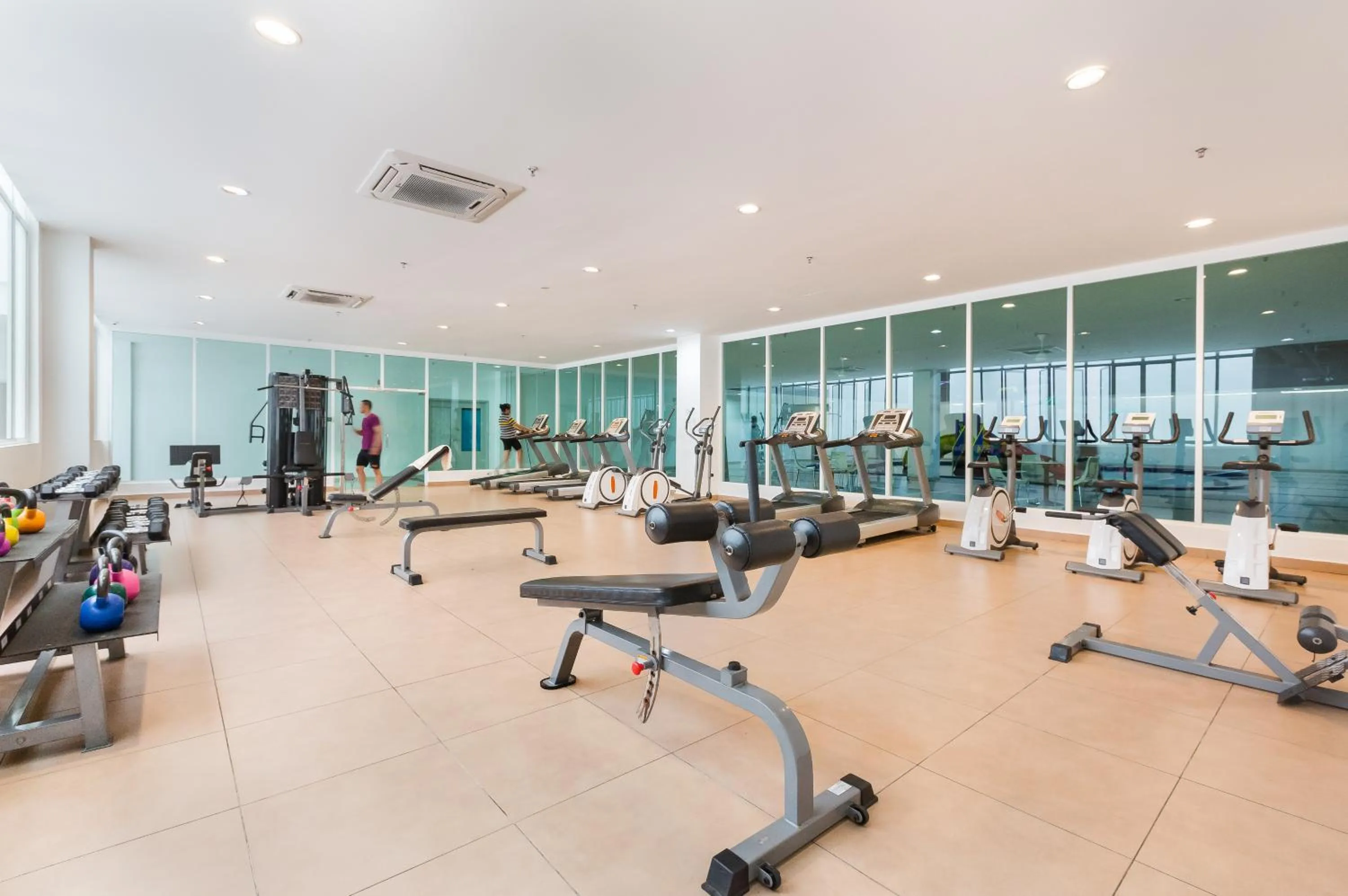 Fitness centre/facilities in Seasons Luxury Apartment By RR JBcity