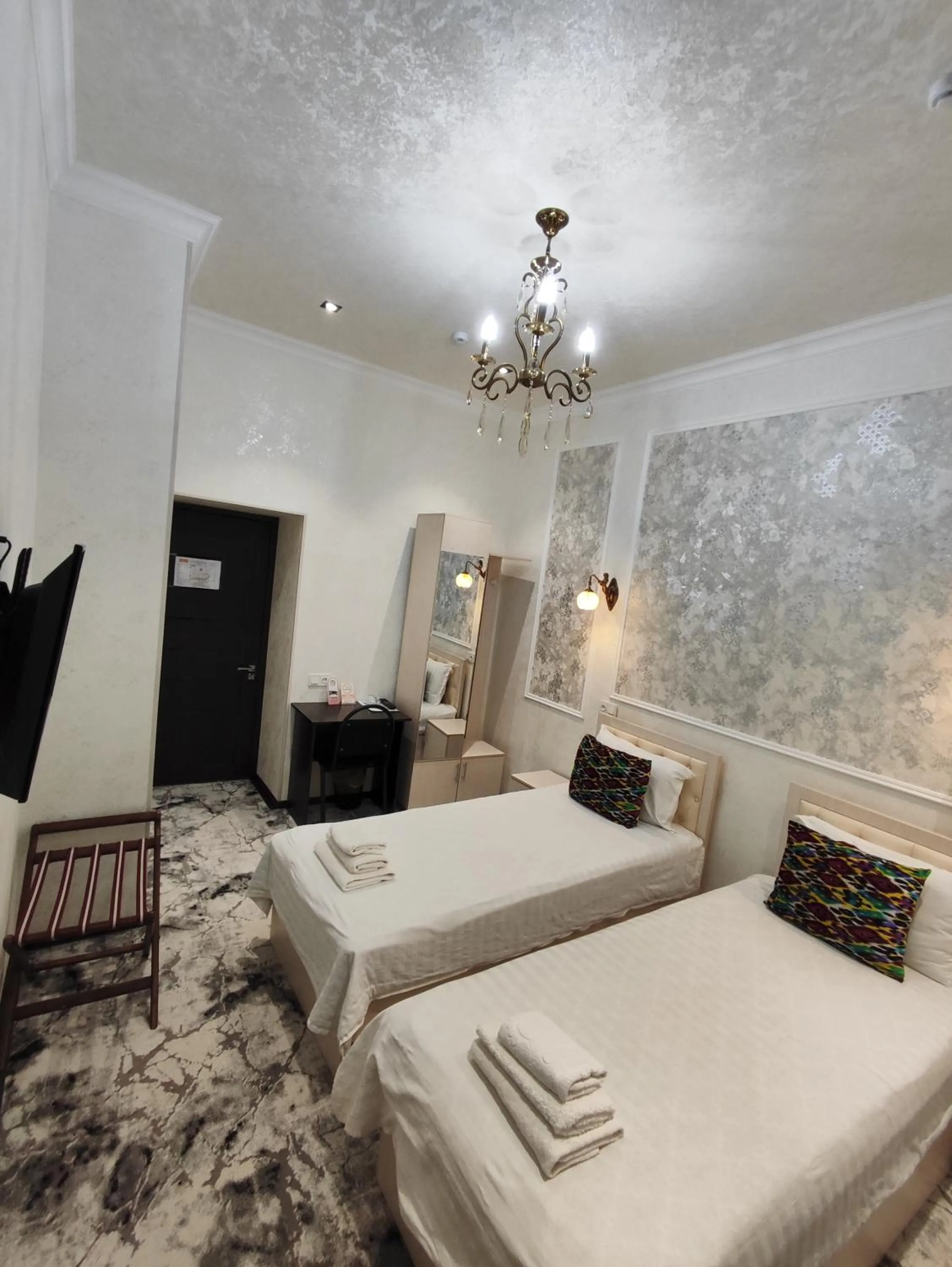 Bed in Hotel Suzani Samarkand