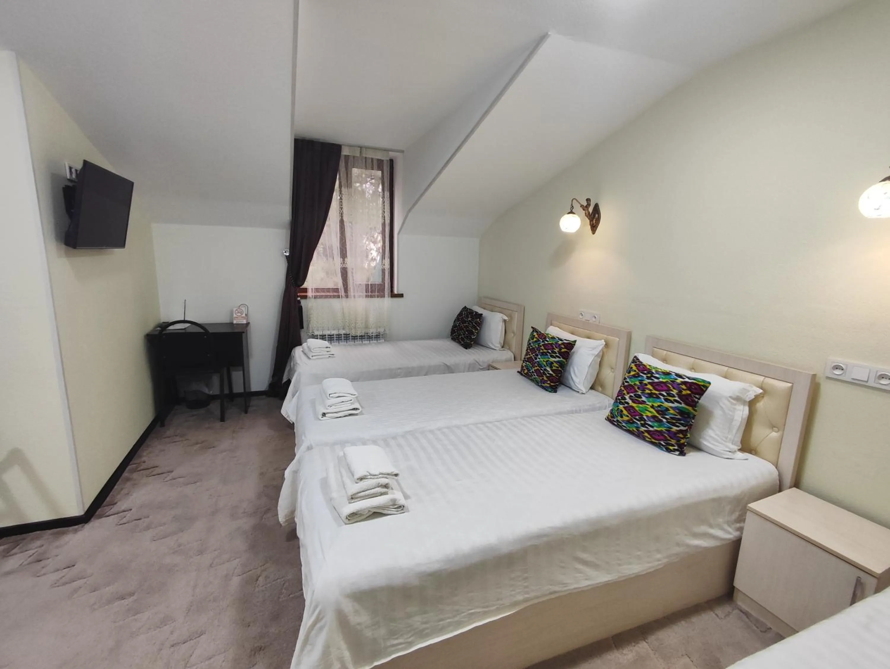 Bed in Hotel Suzani Samarkand