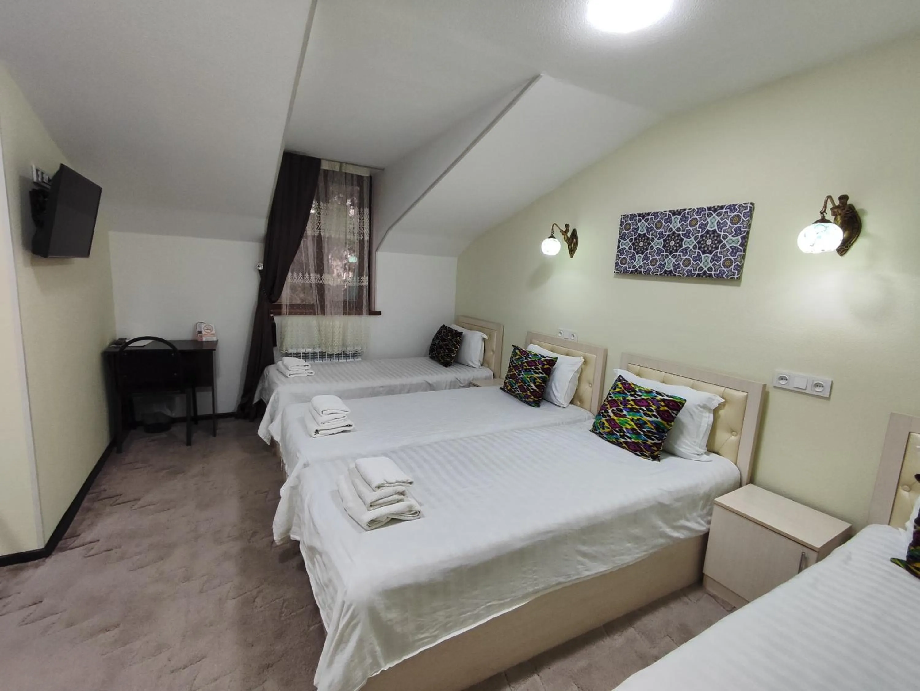 Bed in Hotel Suzani Samarkand