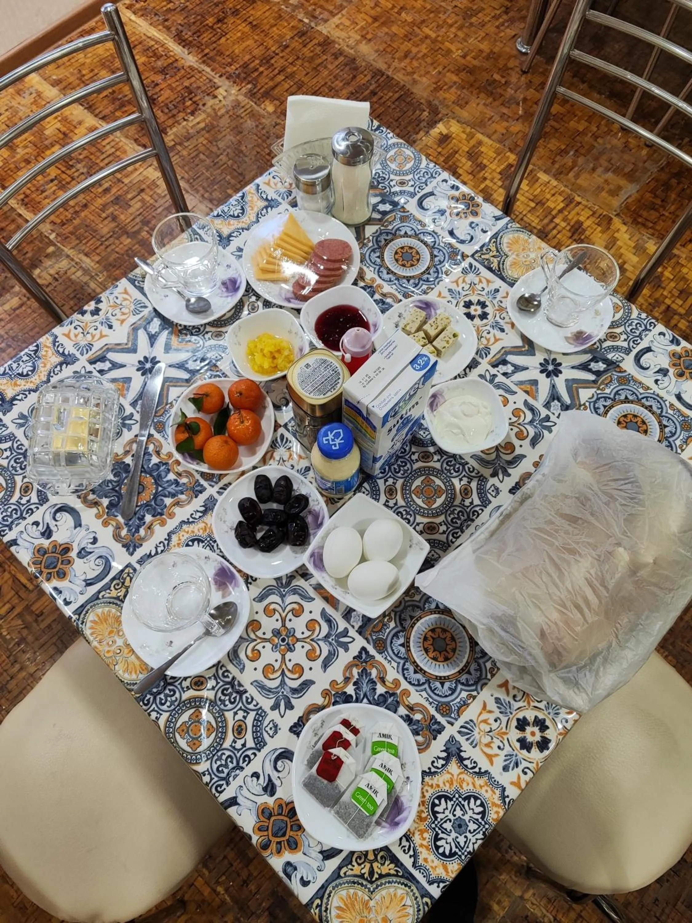 Breakfast in Hotel Suzani Samarkand