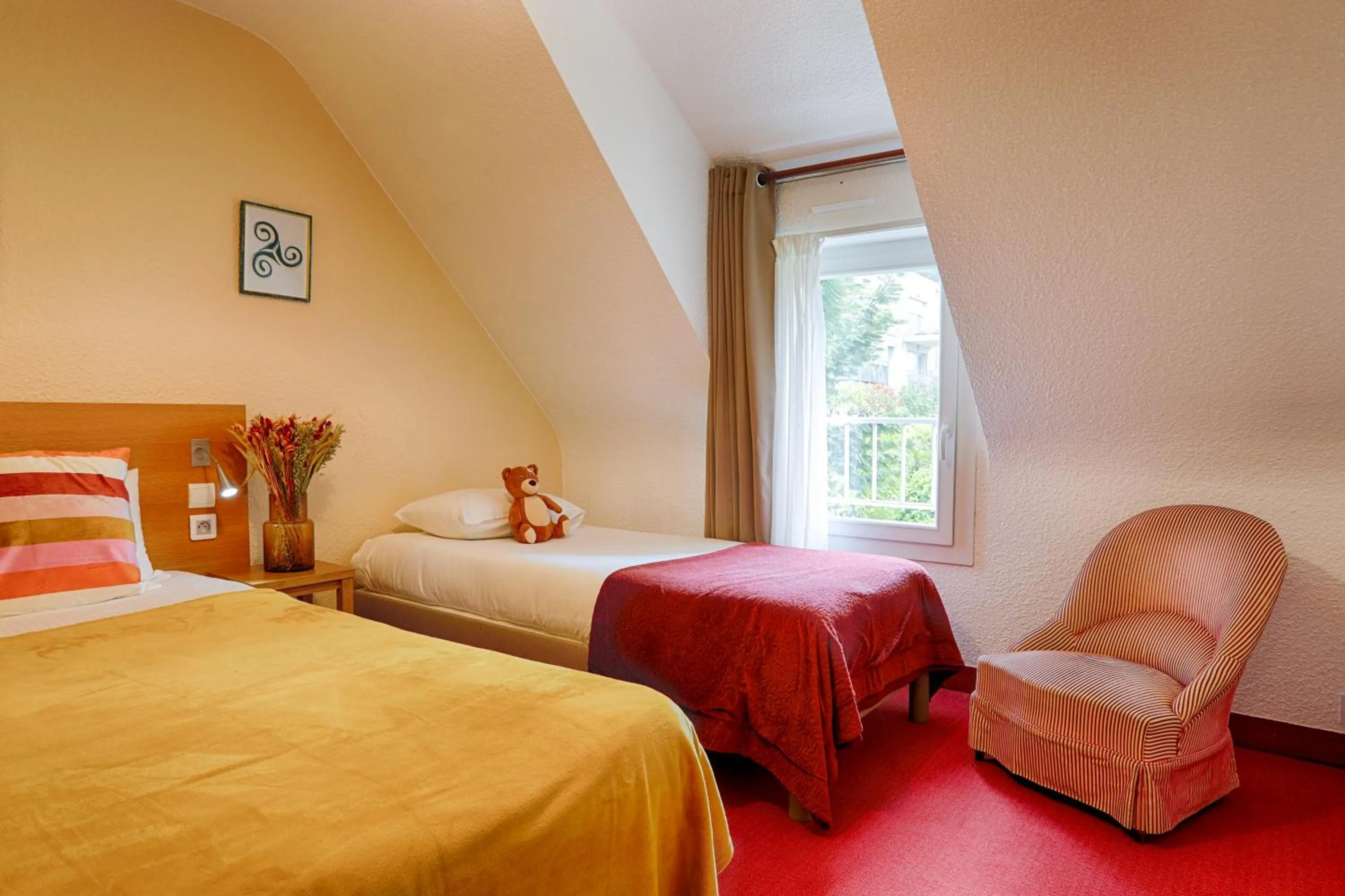 Bed in Hotel Le Branhoc - Brit Hotel Auray