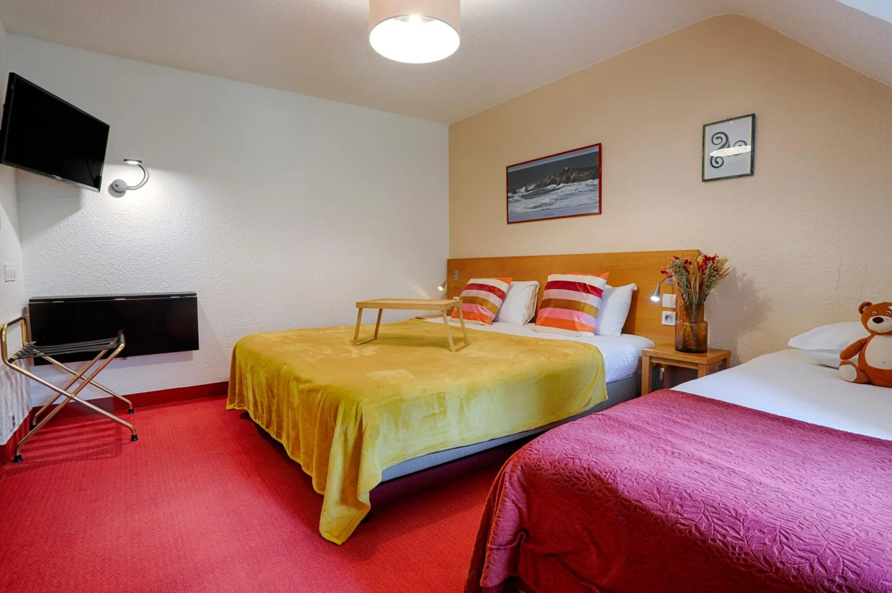 Bed in Hotel Le Branhoc - Brit Hotel Auray