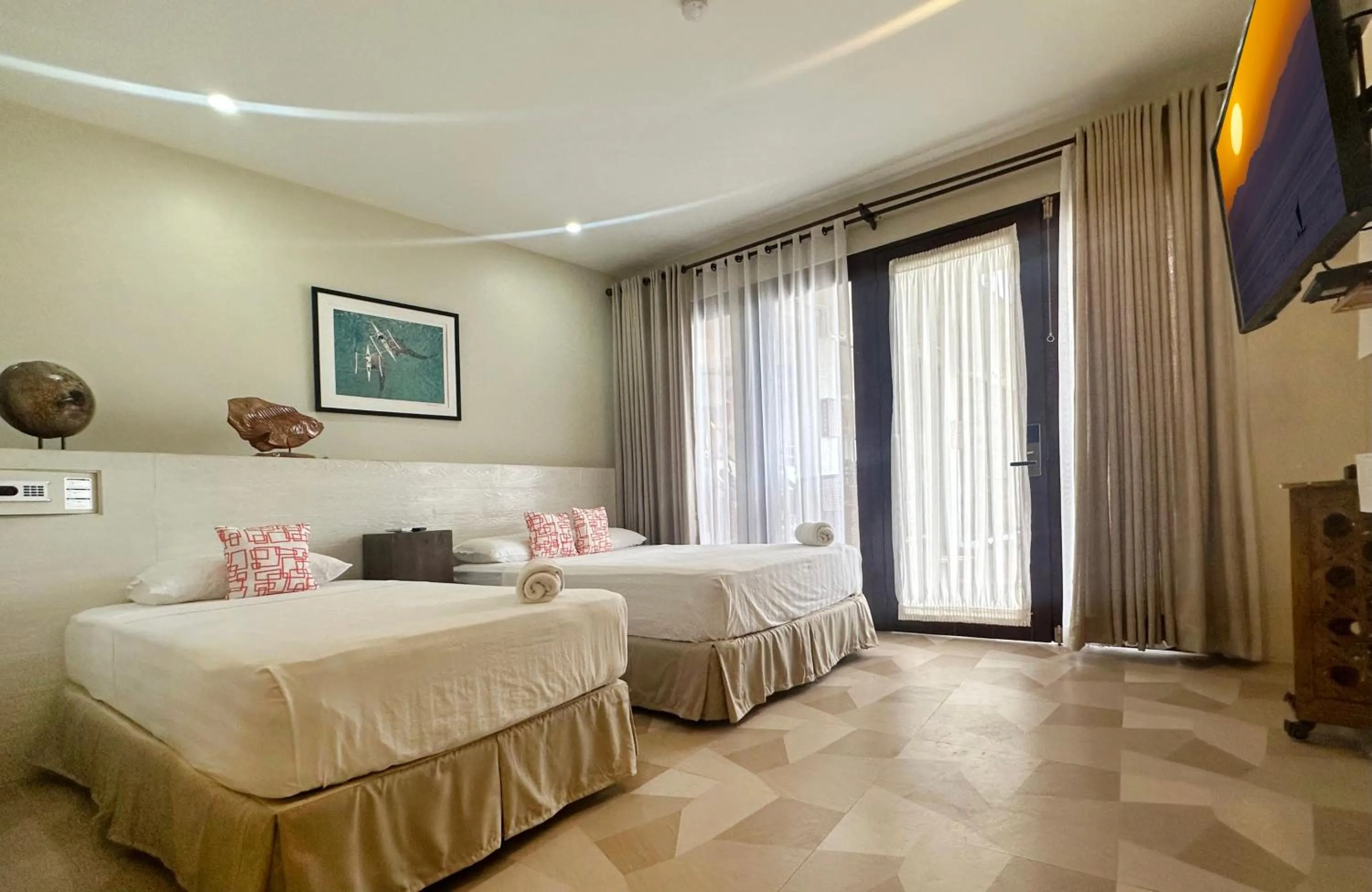 Bed in Oslob Whale Shark Resort