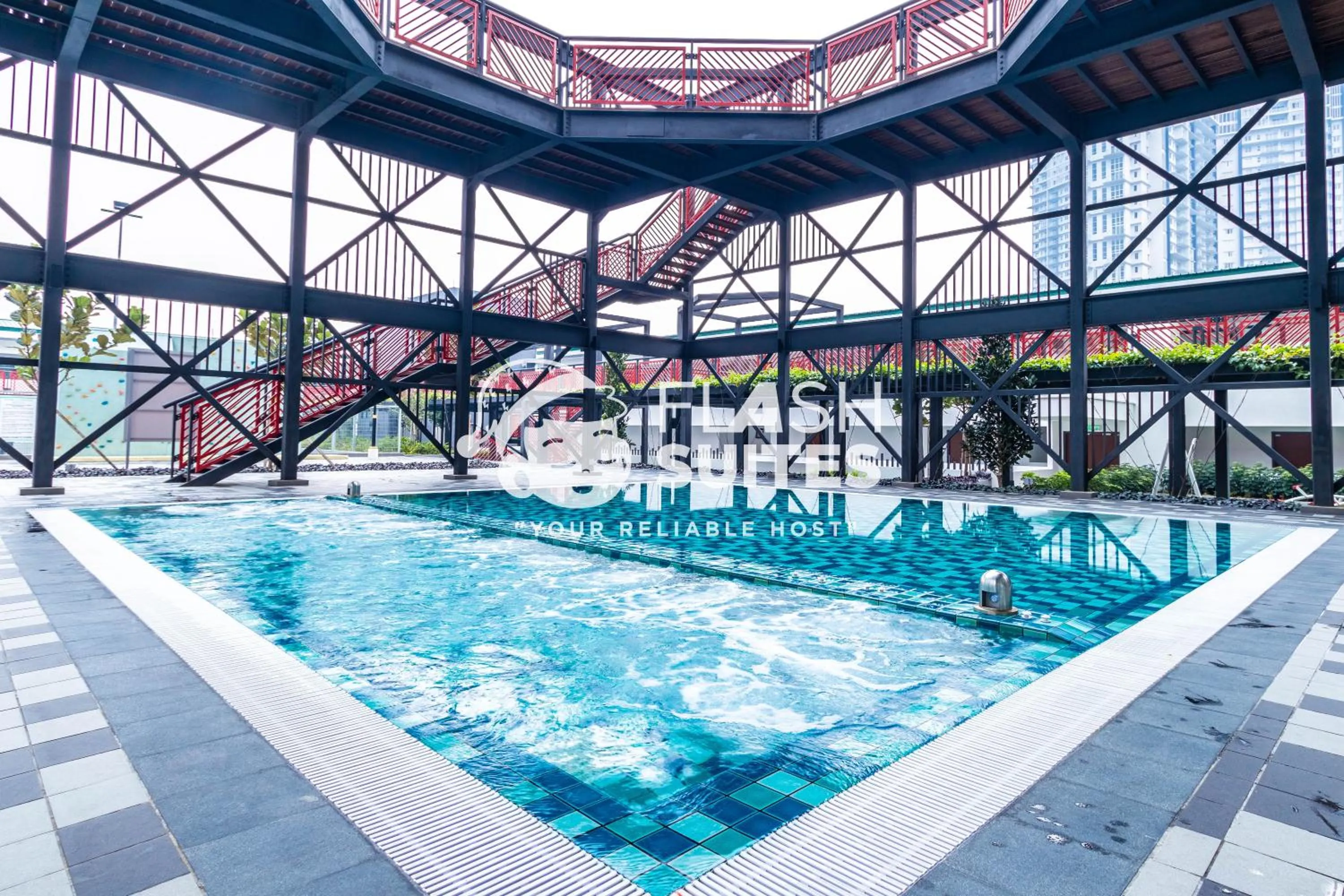 Swimming pool in Geo38 Premium Suites at Genting Highlands