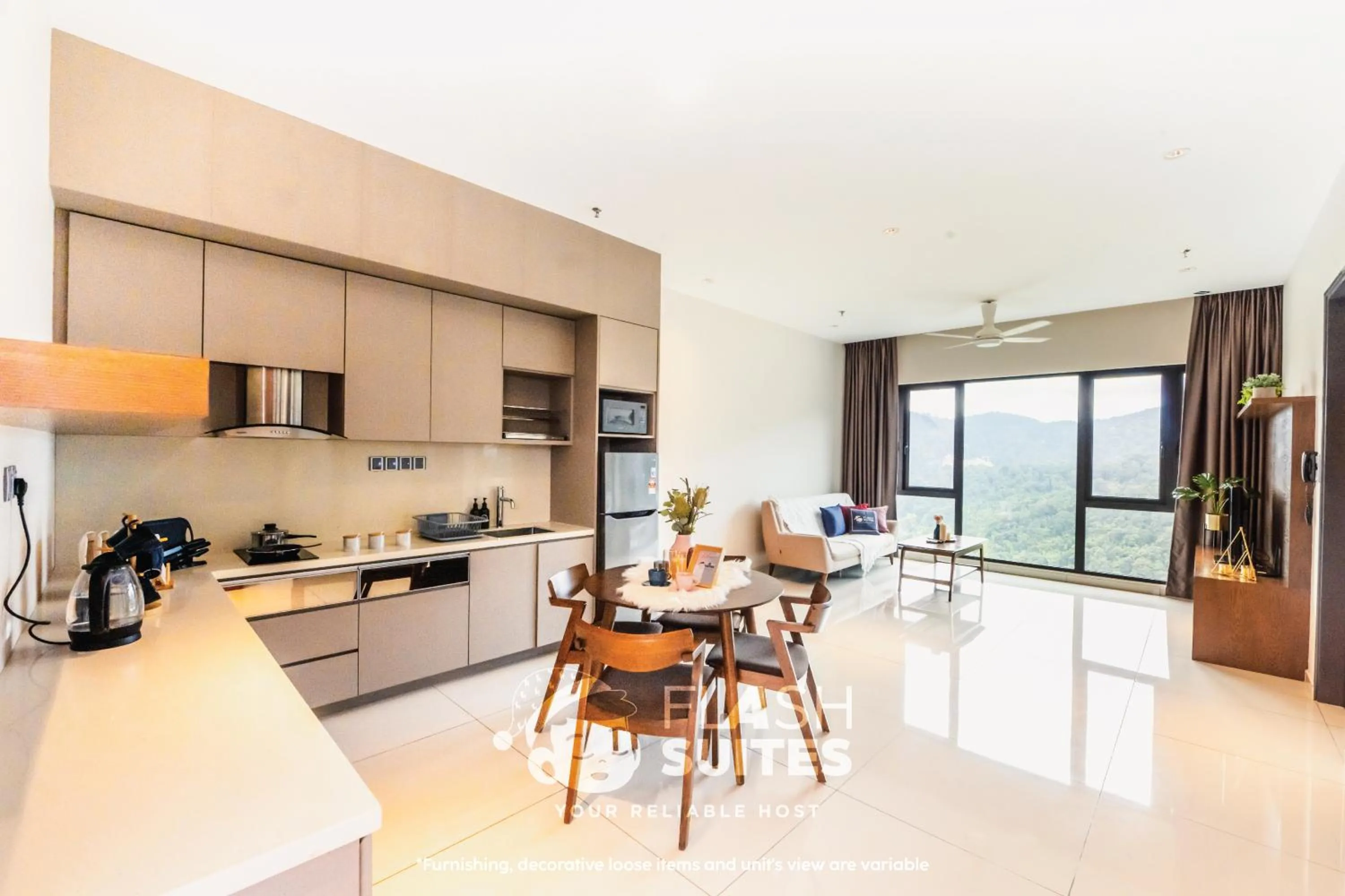 Kitchen or kitchenette in Geo38 Premium Suites at Genting Highlands