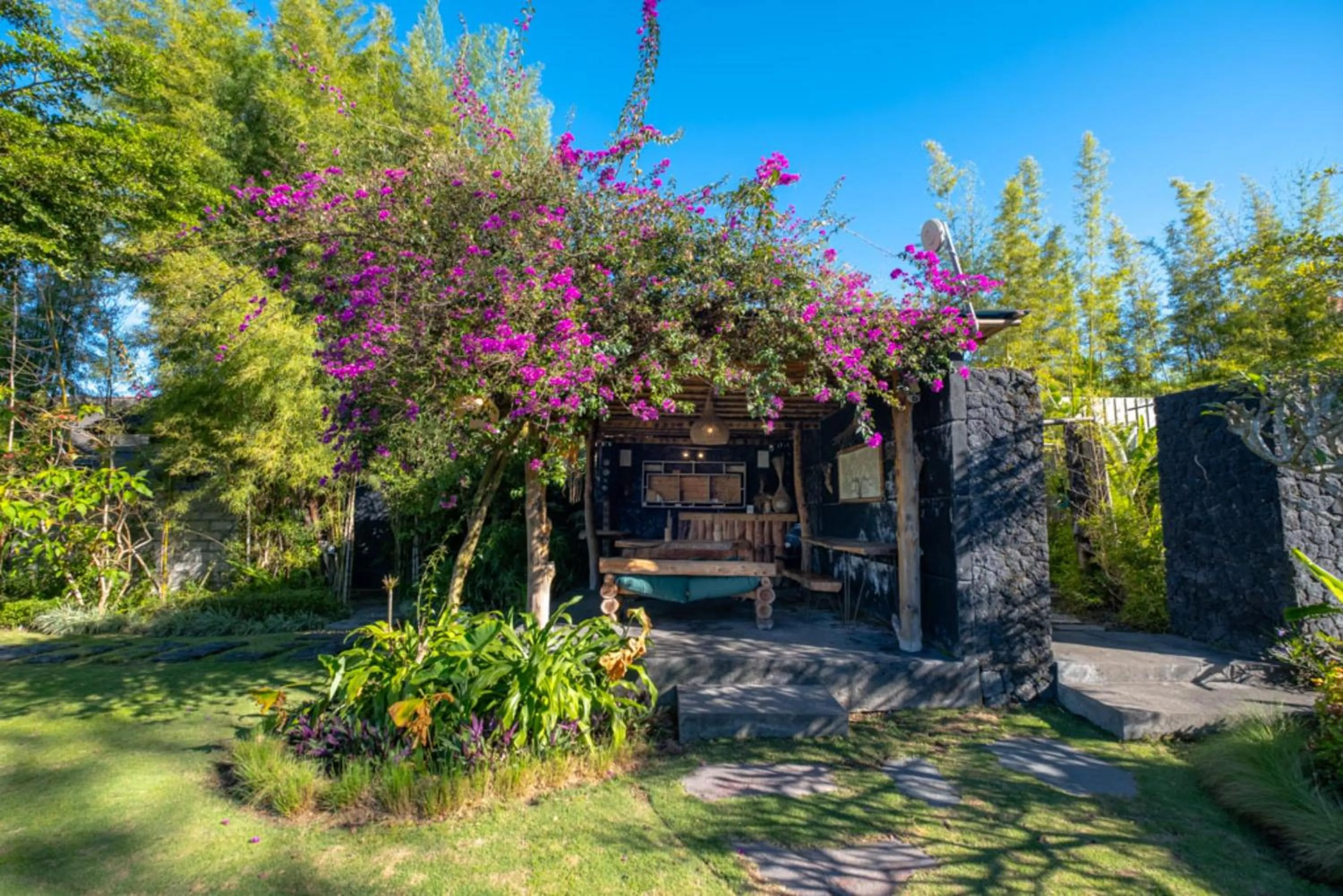 Spring in Bamboo Mount Batur and Hot Spring