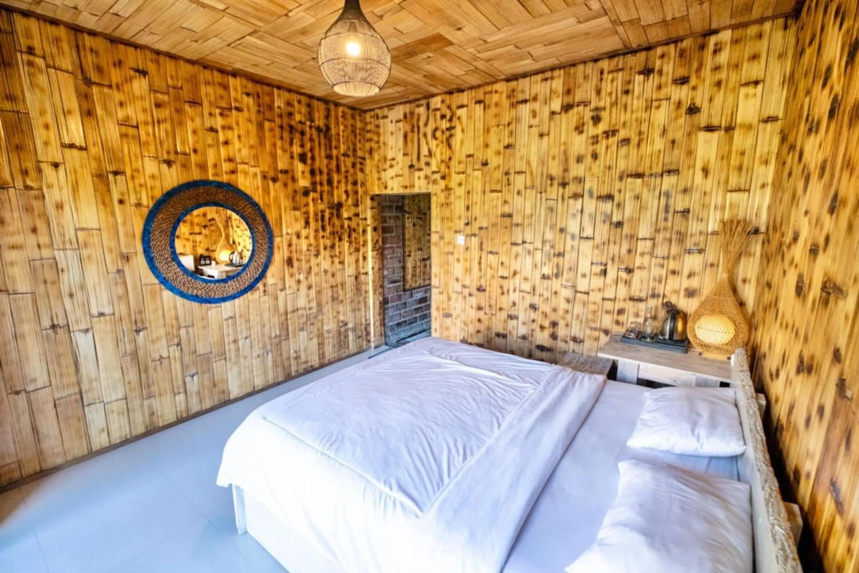Bed in Bamboo Mount Batur and Hot Spring