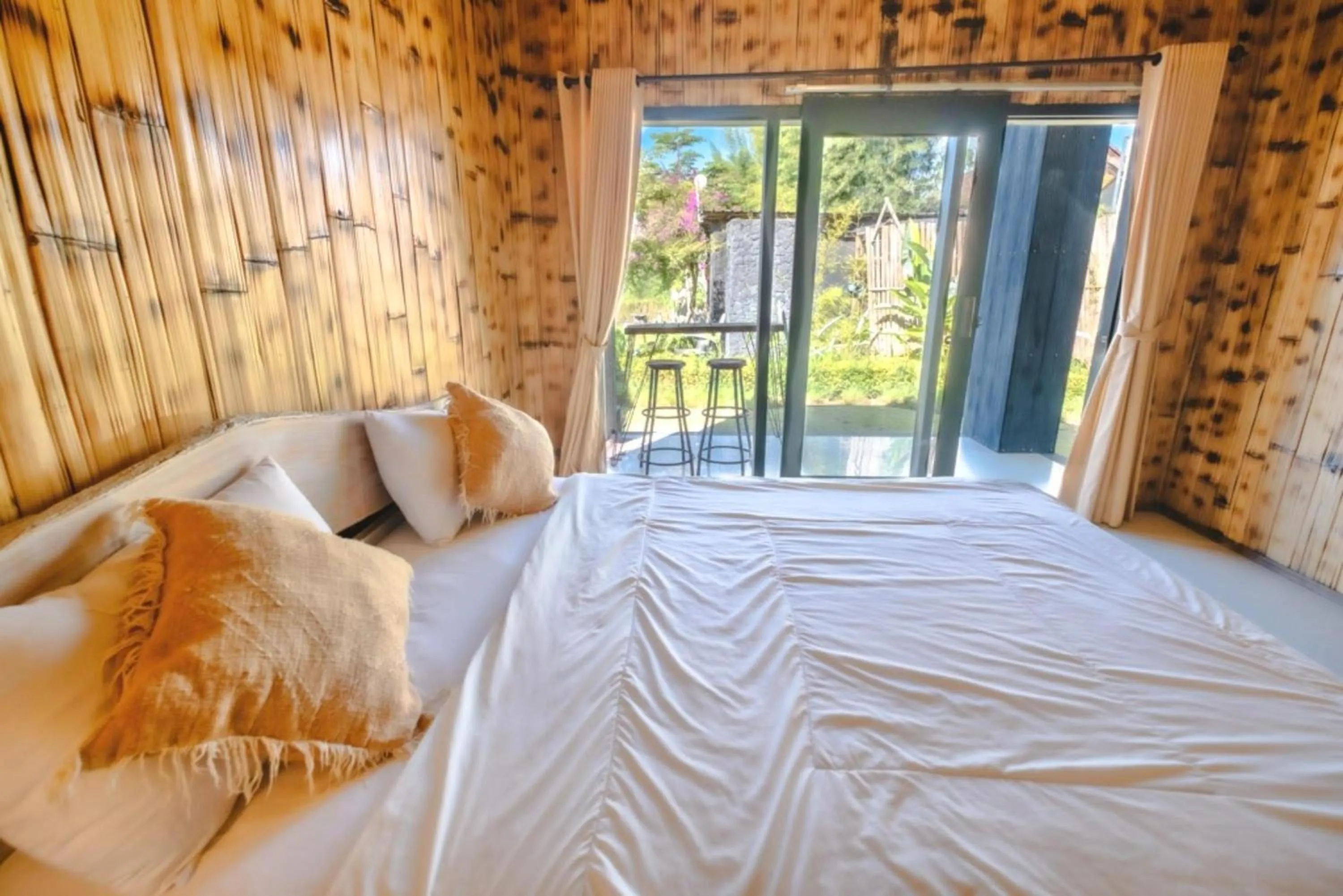 Living room, Bed in Bamboo Mount Batur and Hot Spring