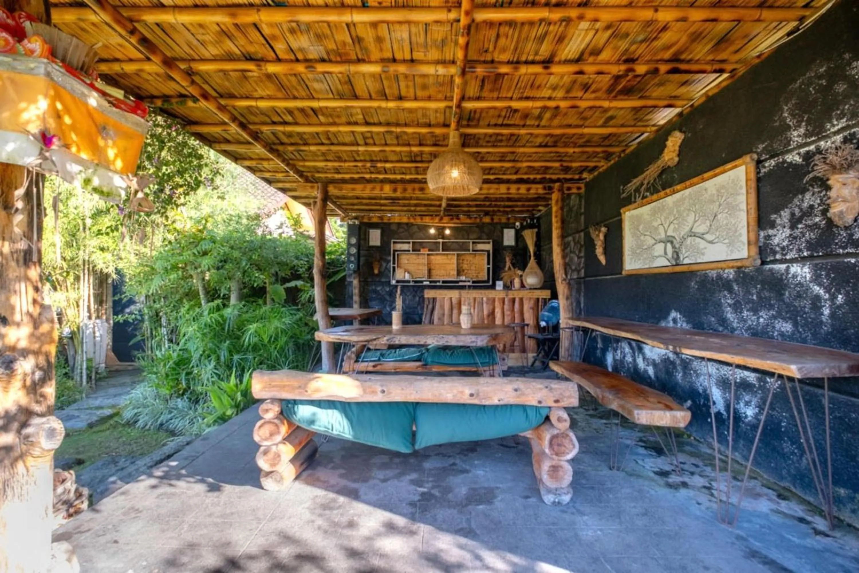 Patio in Bamboo Mount Batur and Hot Spring