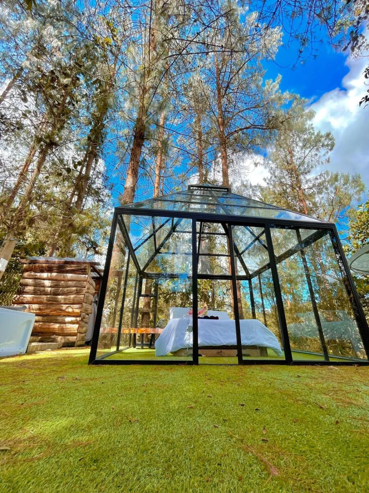 Bed in Glamping Ancestros Ecoparque