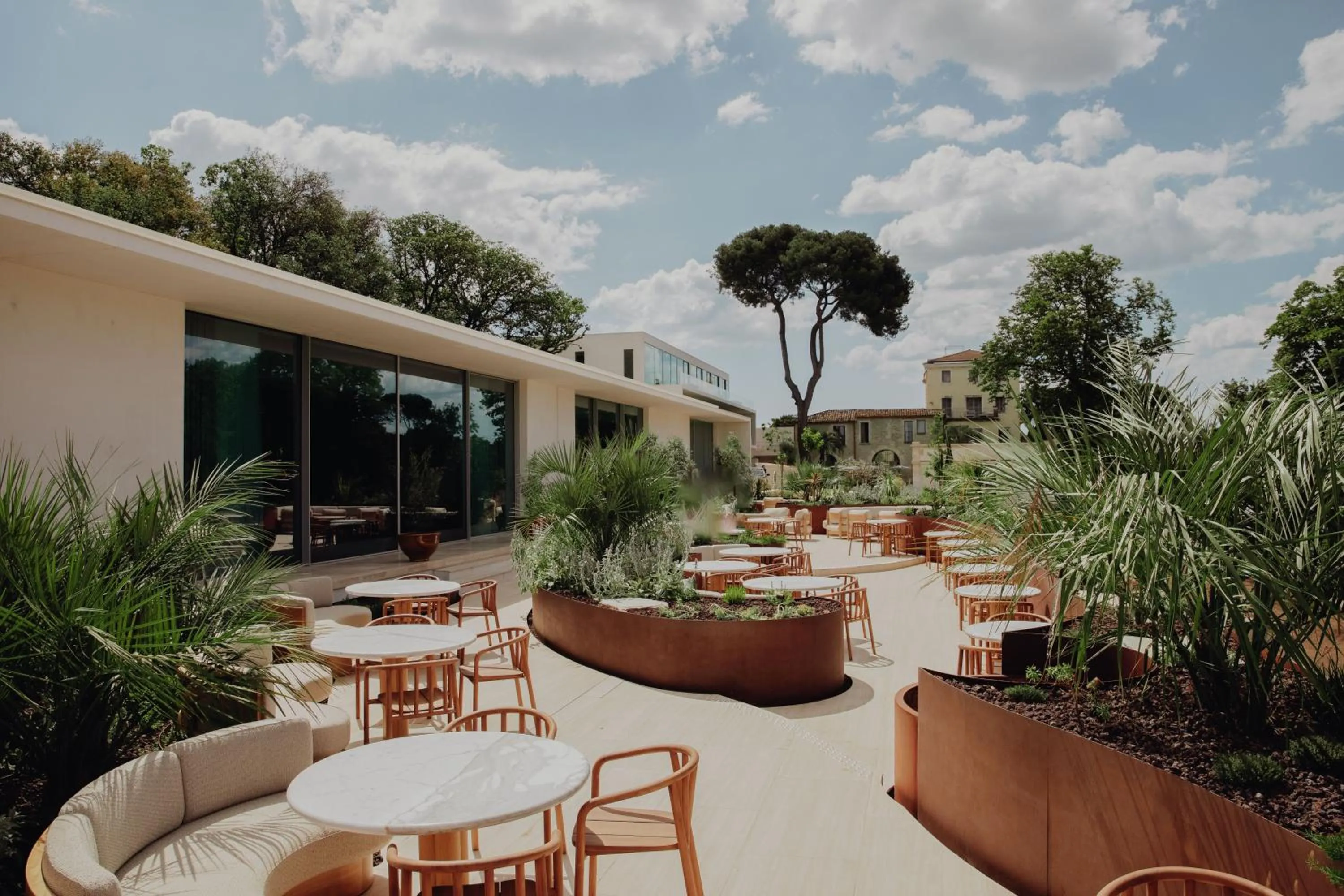 Patio in Domaine de Verchant & Spa - Relais & Châteaux