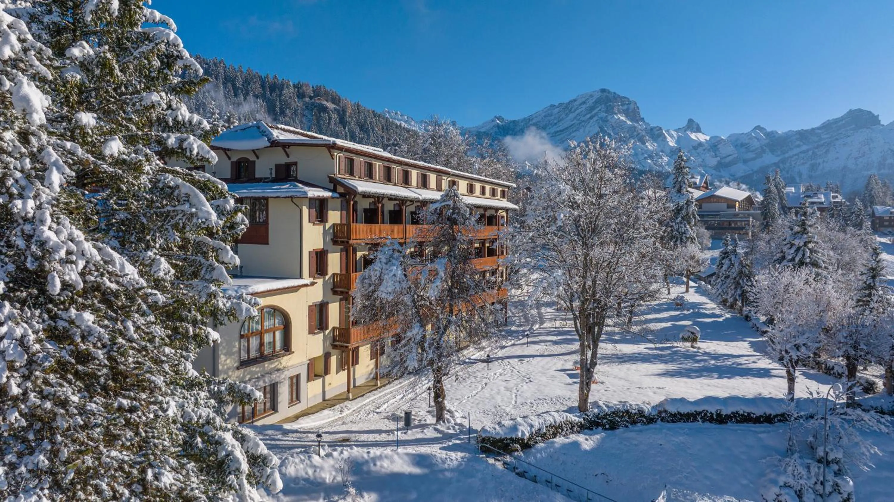 Bird's eye view in Villars Lodge