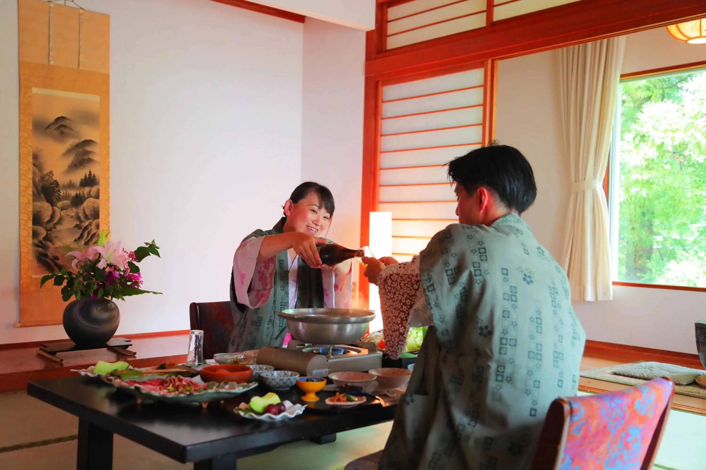 Food and drinks in Sakura Sakura Onsen