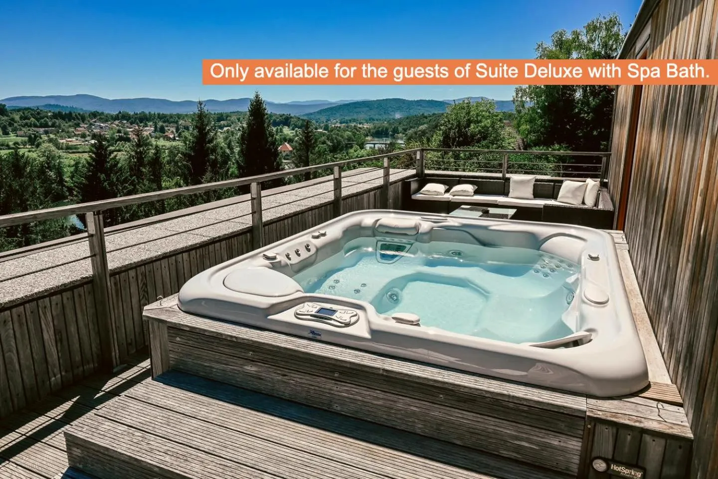 Hot Tub in Vinica Castle Boutique & Spa Hotel