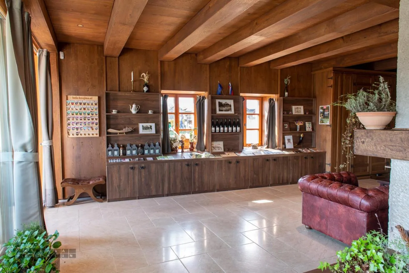 Decorative detail in Vinica Castle Boutique & Spa Hotel