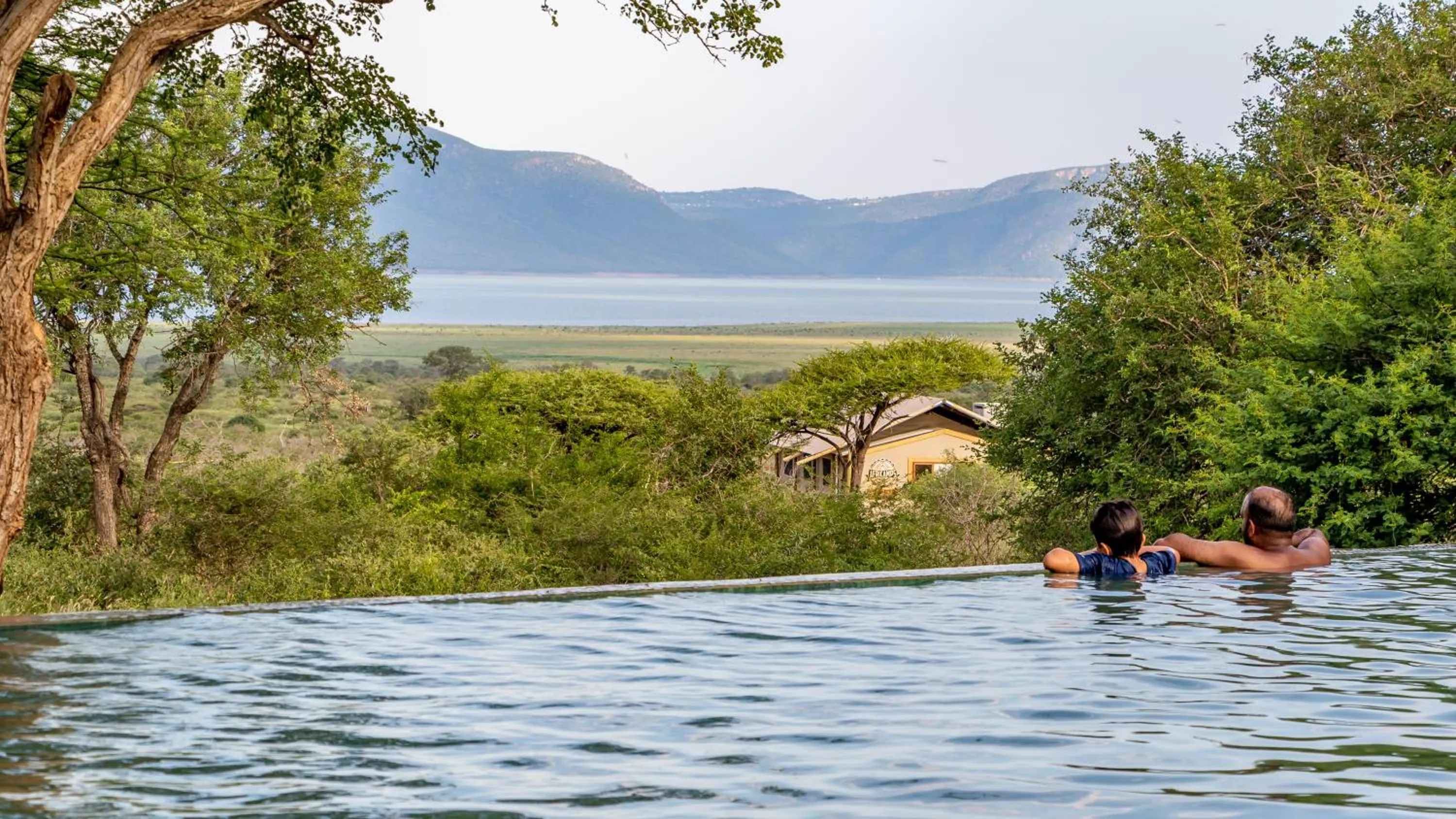 Swimming pool in AfriCamps at White Elephant Safaris