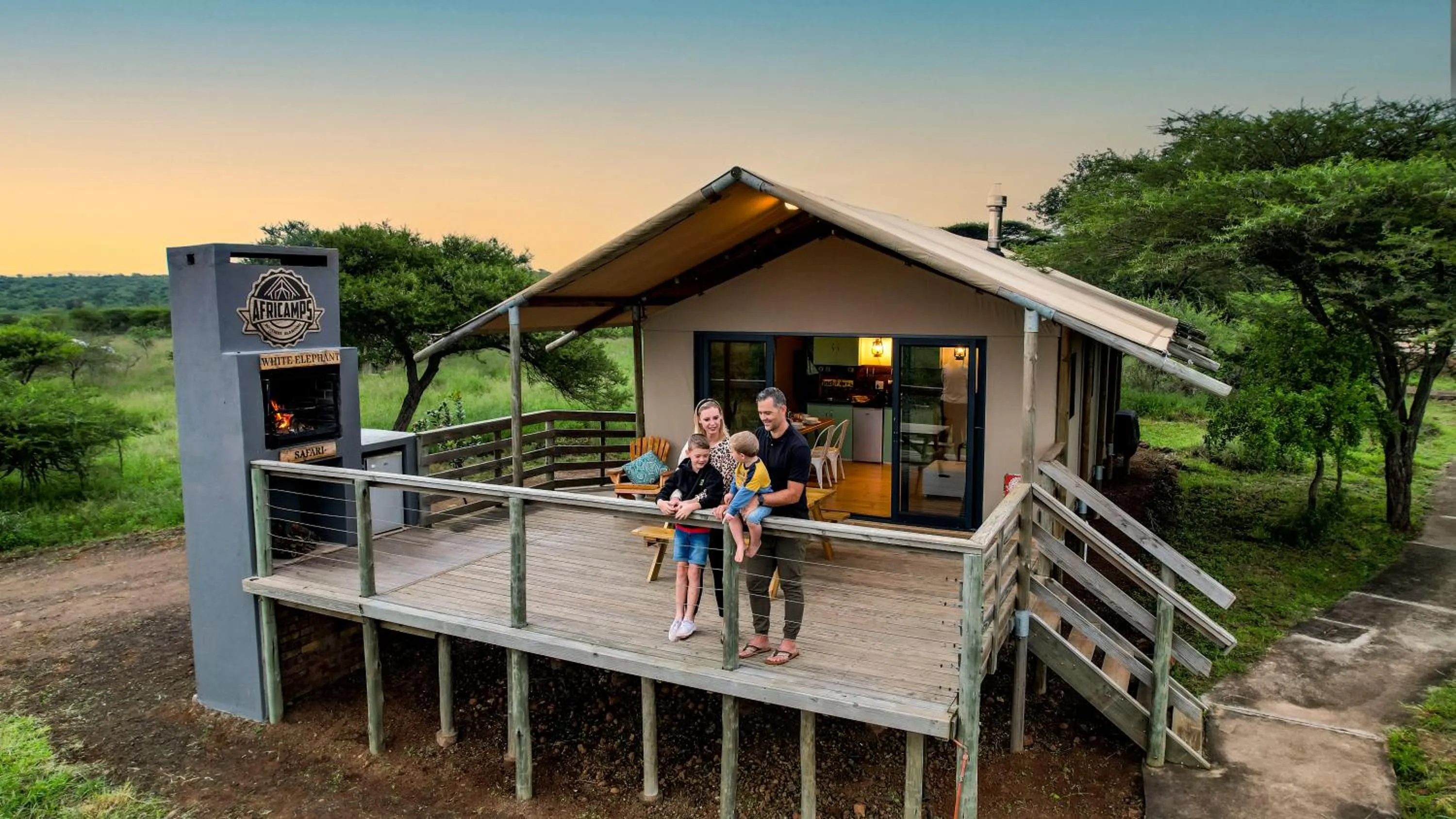 Property building in AfriCamps at White Elephant Safaris