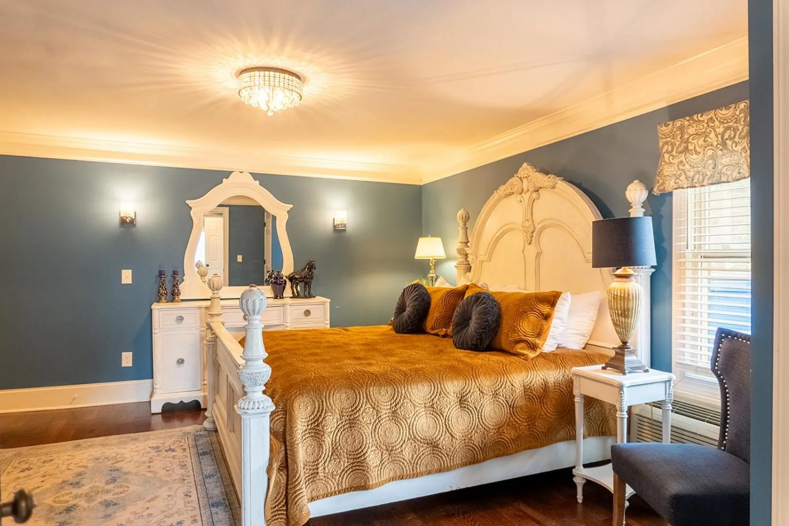 Bed in Belle Air Mansion and Inn