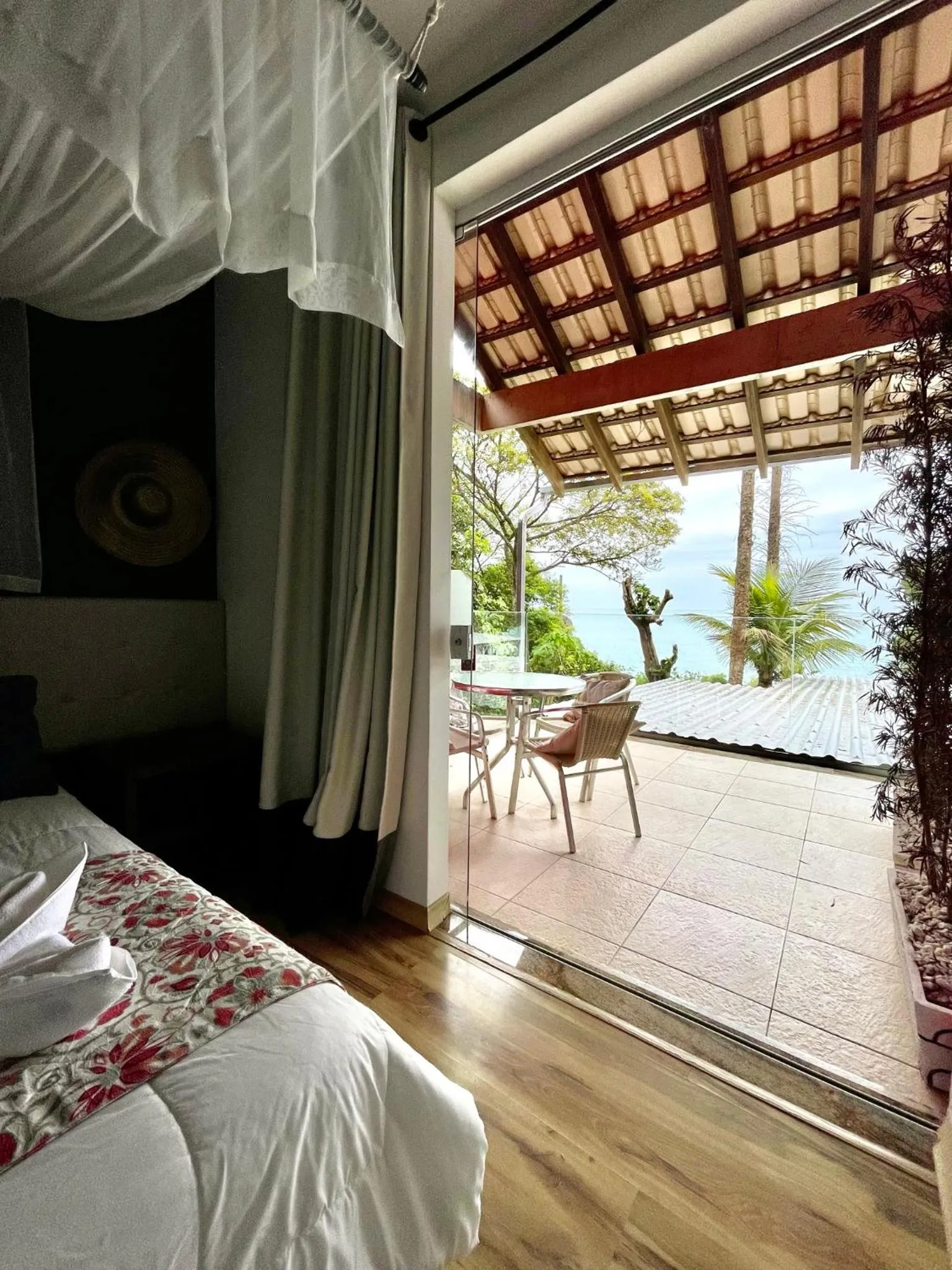 Bed in Pousada Ponta da Vigia