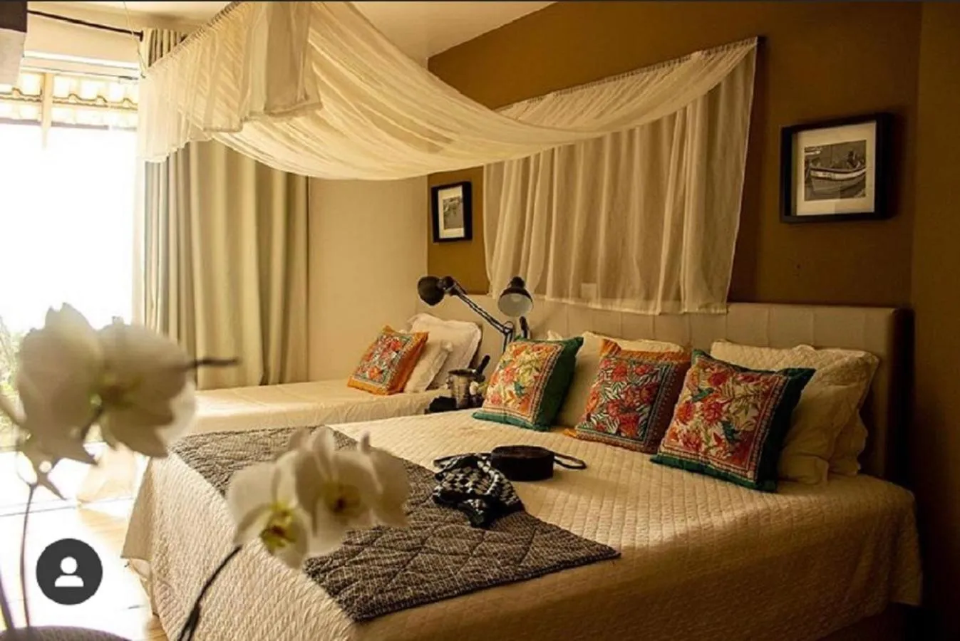 Bed in Pousada Ponta da Vigia