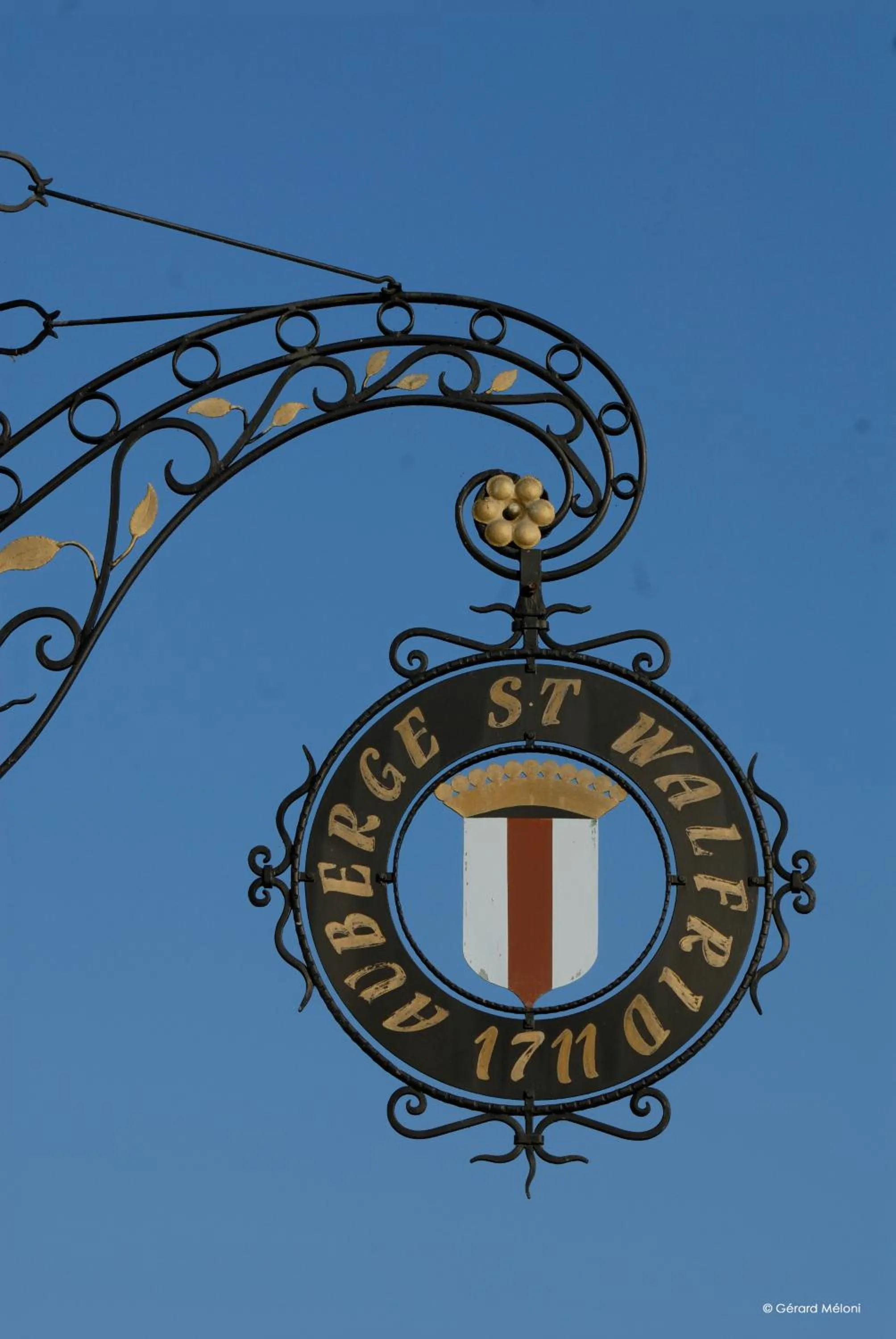 Decorative detail in Auberge Saint Walfrid Hôtel Restaurant & Spa