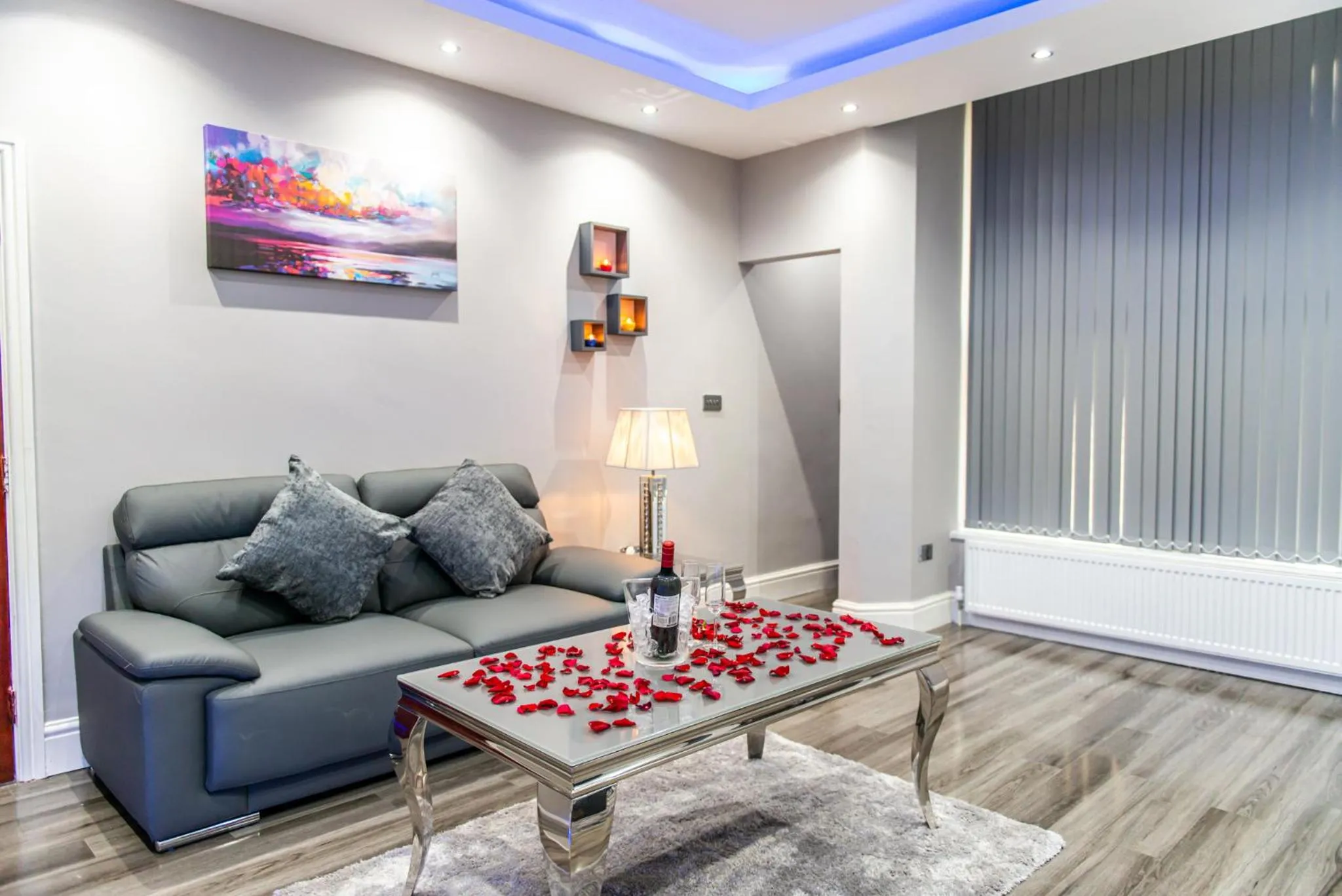 Living room in Aphrodite Suites