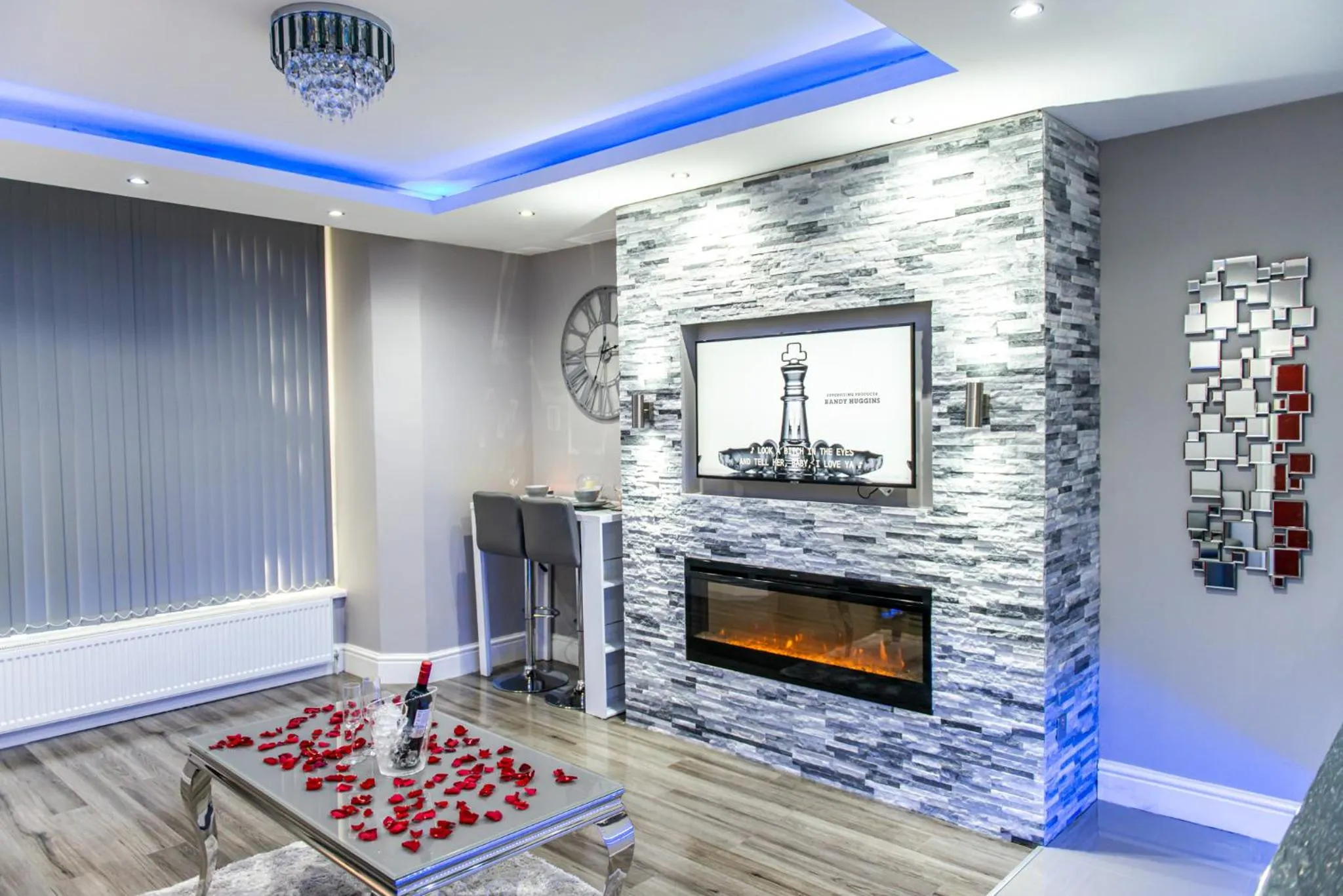 Living room in Aphrodite Suites