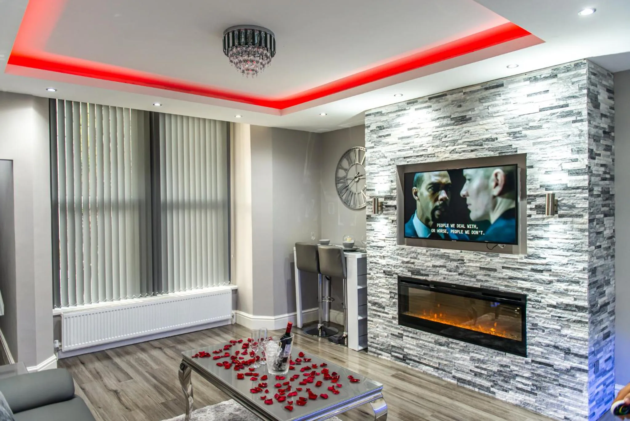 Living room in Aphrodite Suites