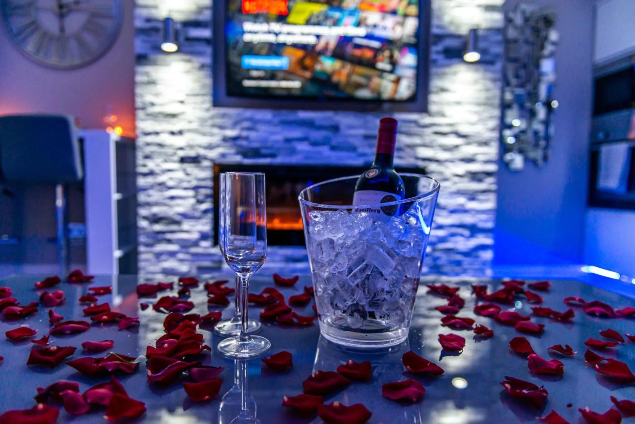 Living room in Aphrodite Suites