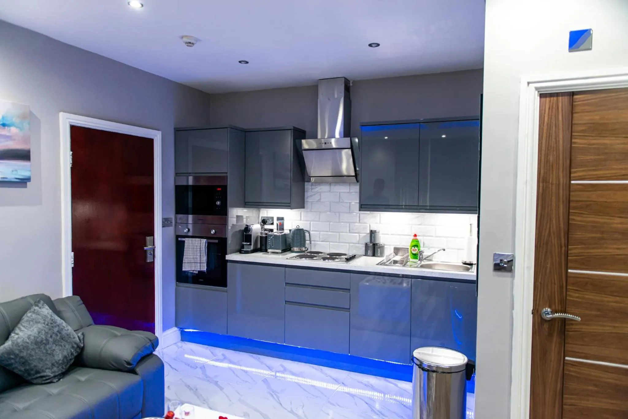 Kitchen or kitchenette in Aphrodite Suites