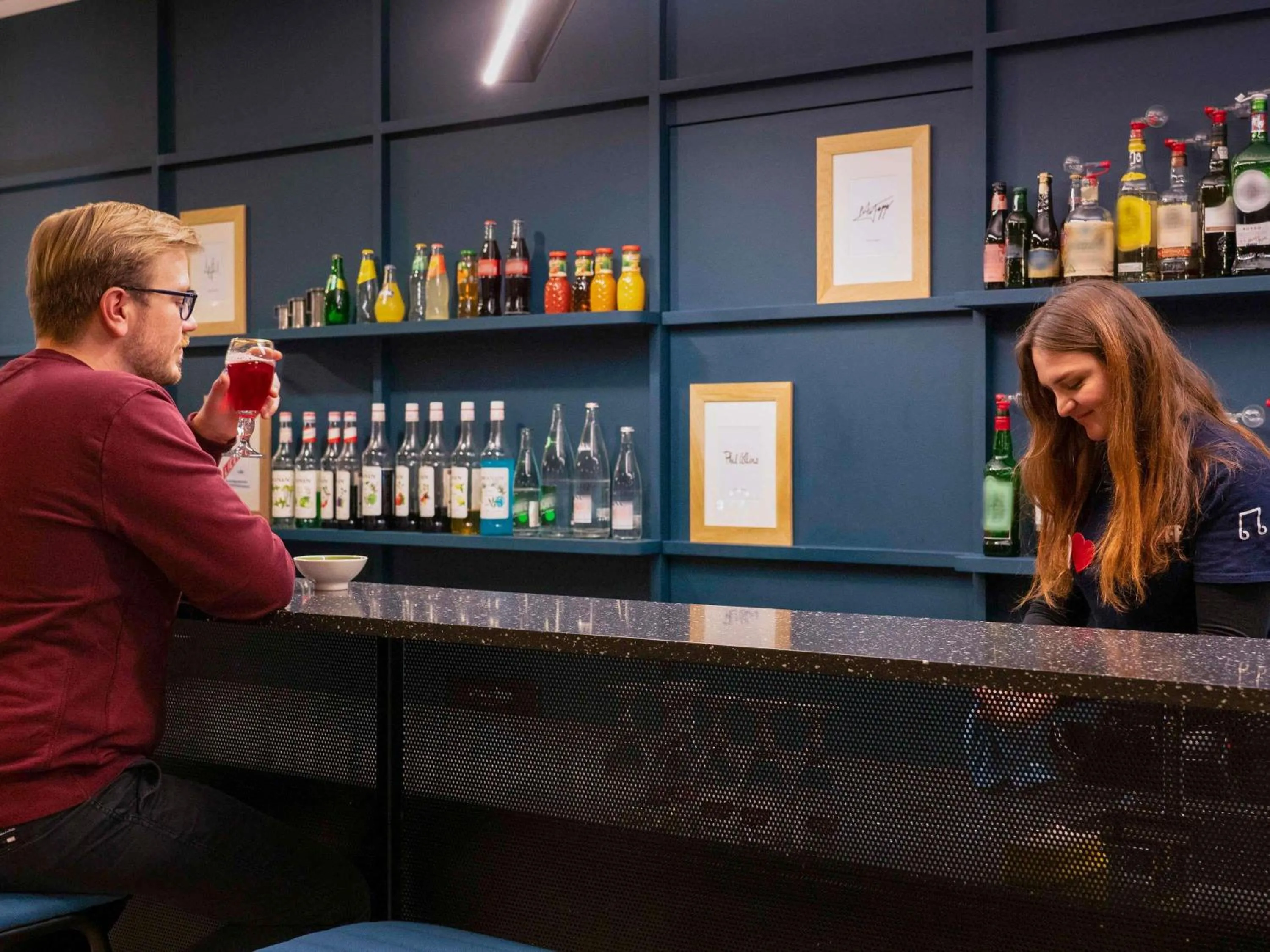 Lounge or bar in ibis Styles Nancy Centre Gare