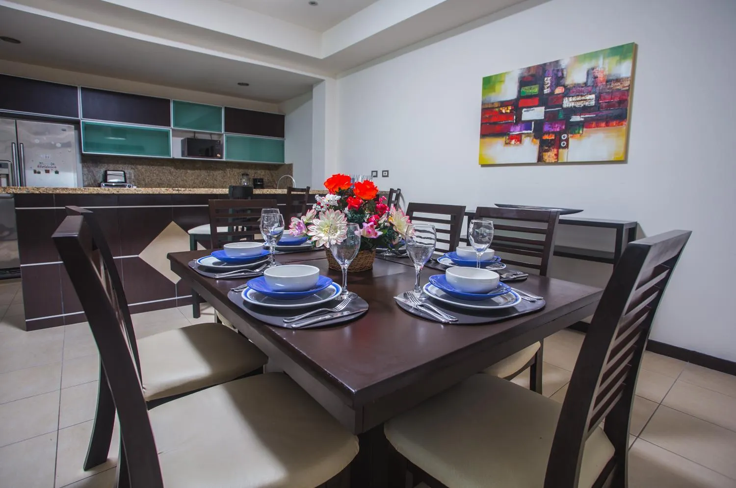 Dining area in San Pedro Hotel, 5ta Avenida
