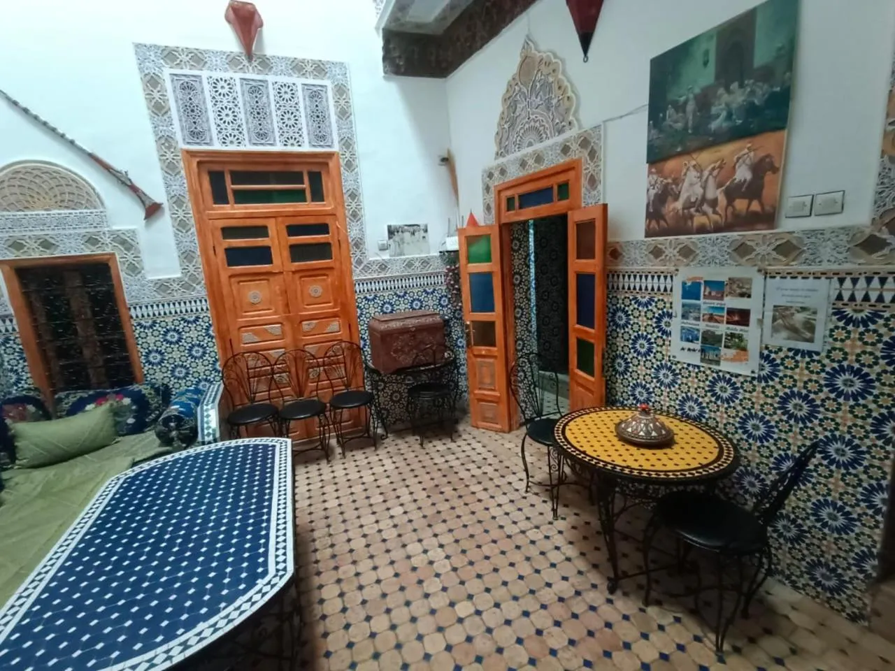Seating area in Riad lala Drissia