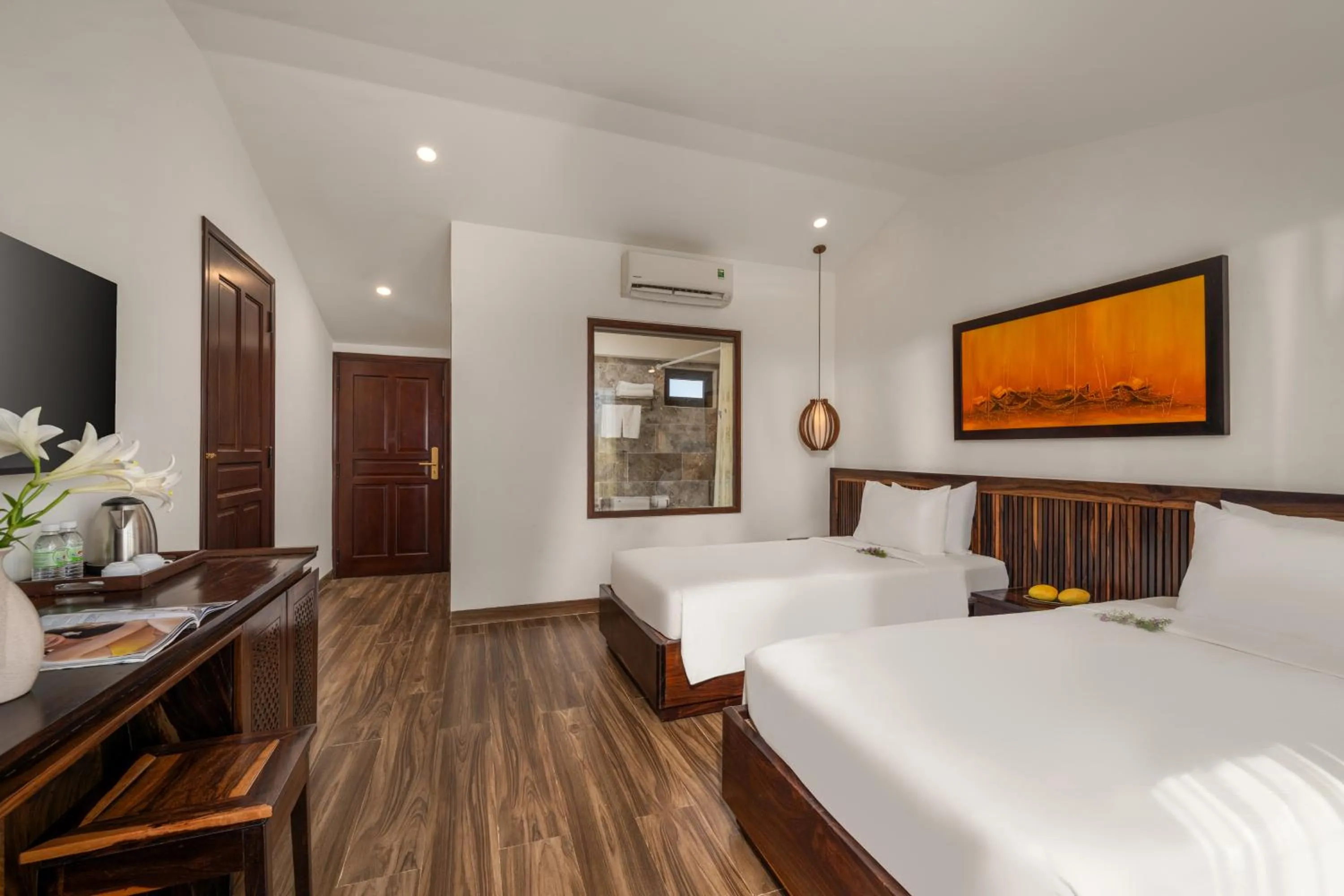 Bed in Eden Hoi An Villas