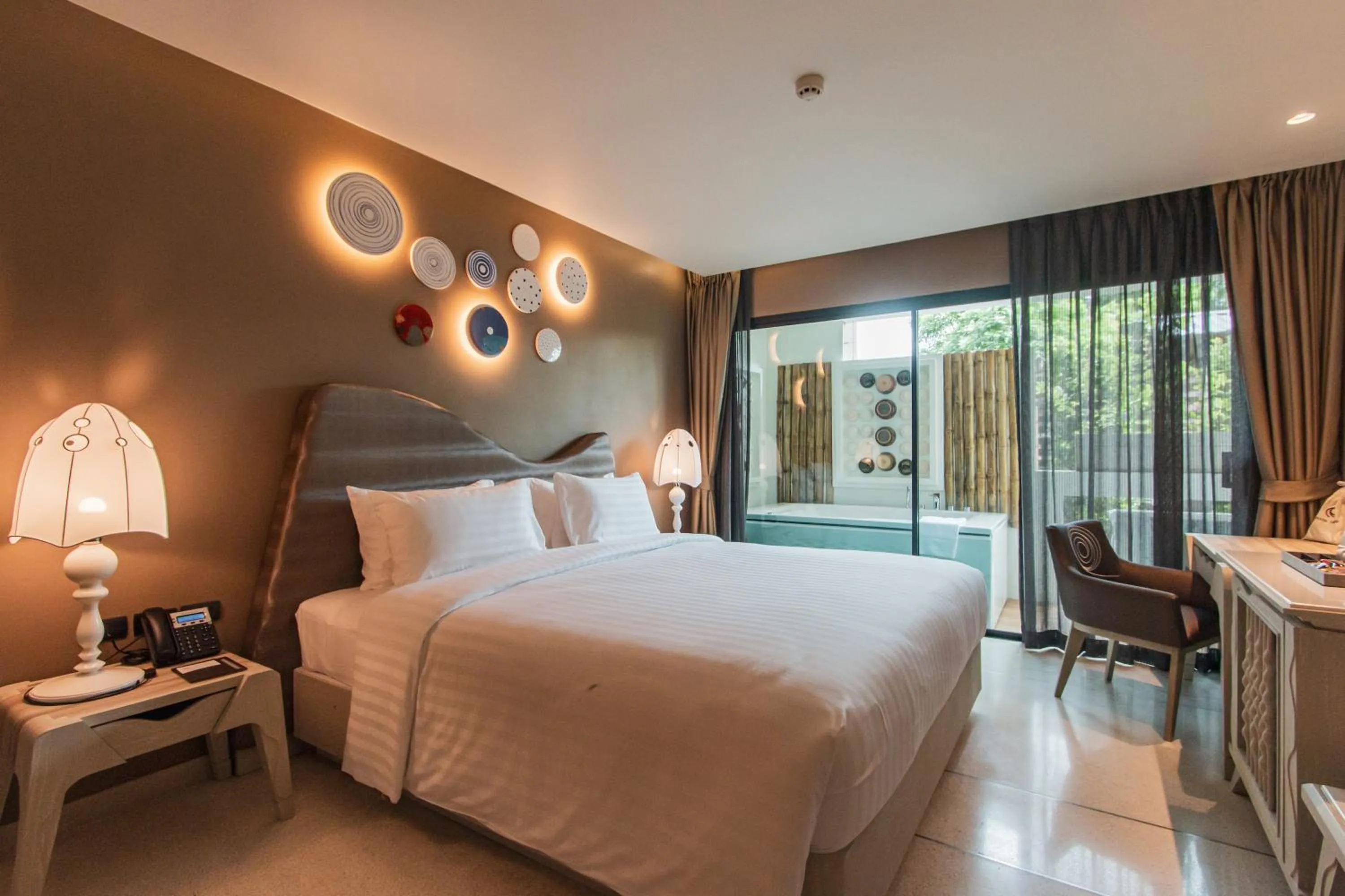 Bedroom, Bed in Rachabhura Hotel