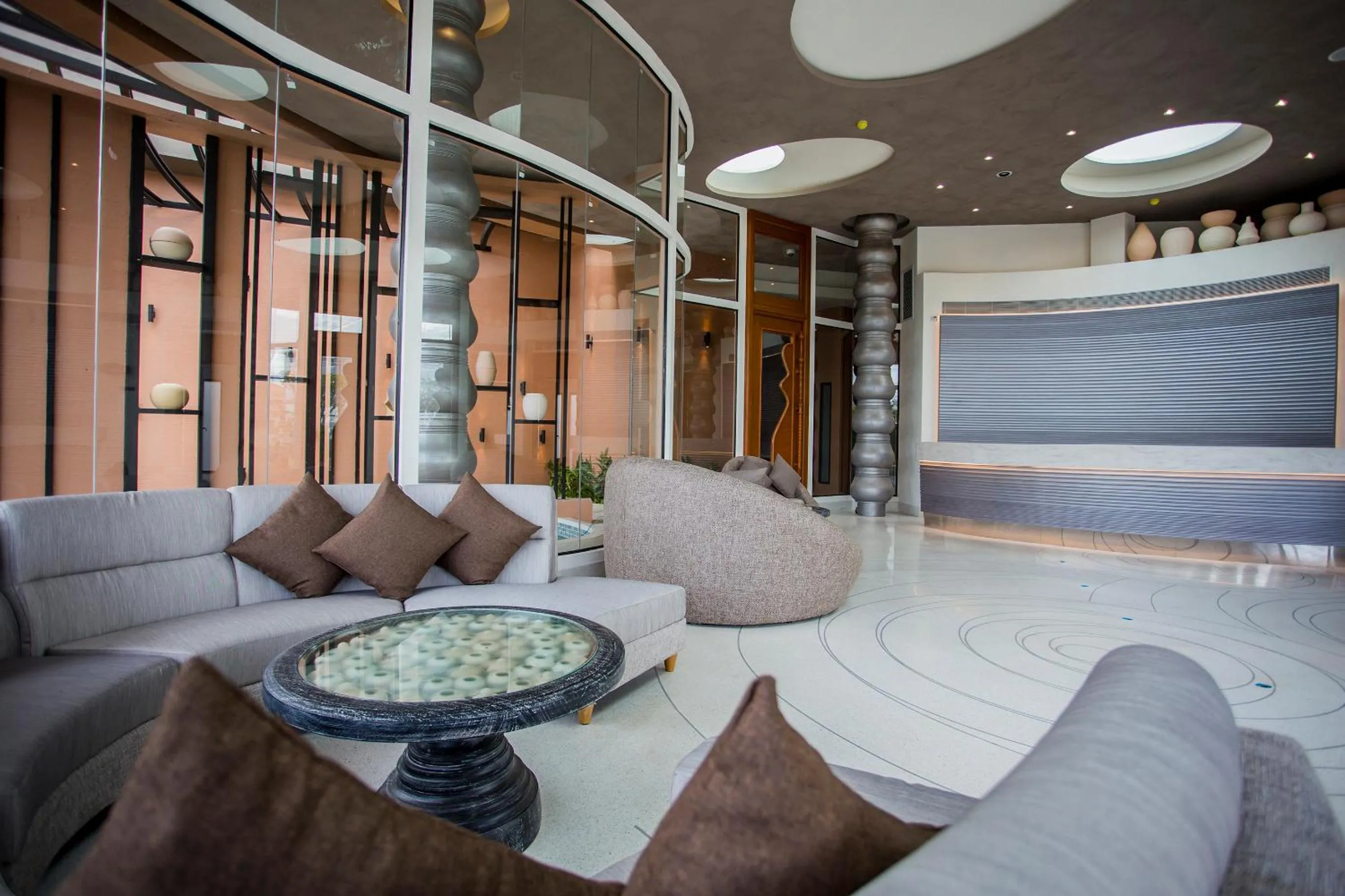 Lobby or reception in Rachabhura Hotel