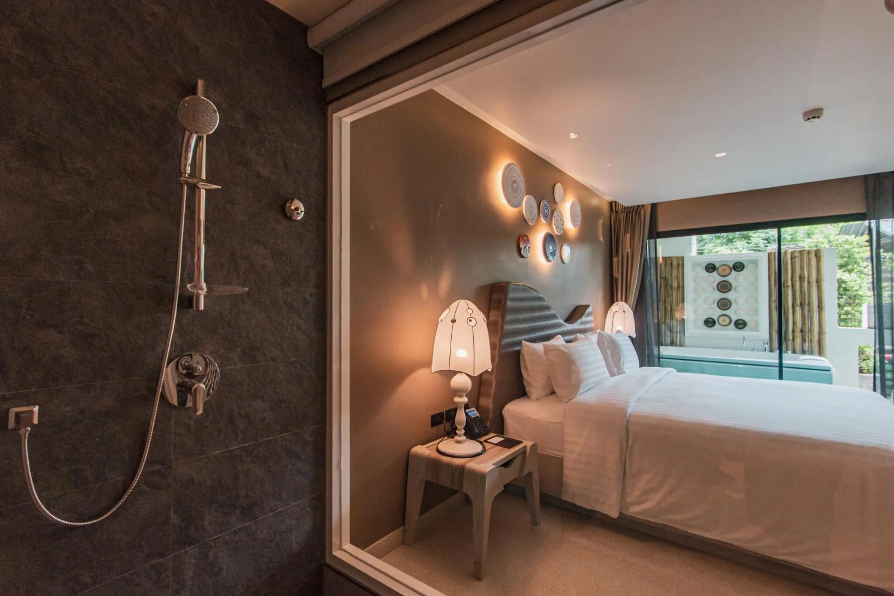 Bathroom, Bed in Rachabhura Hotel