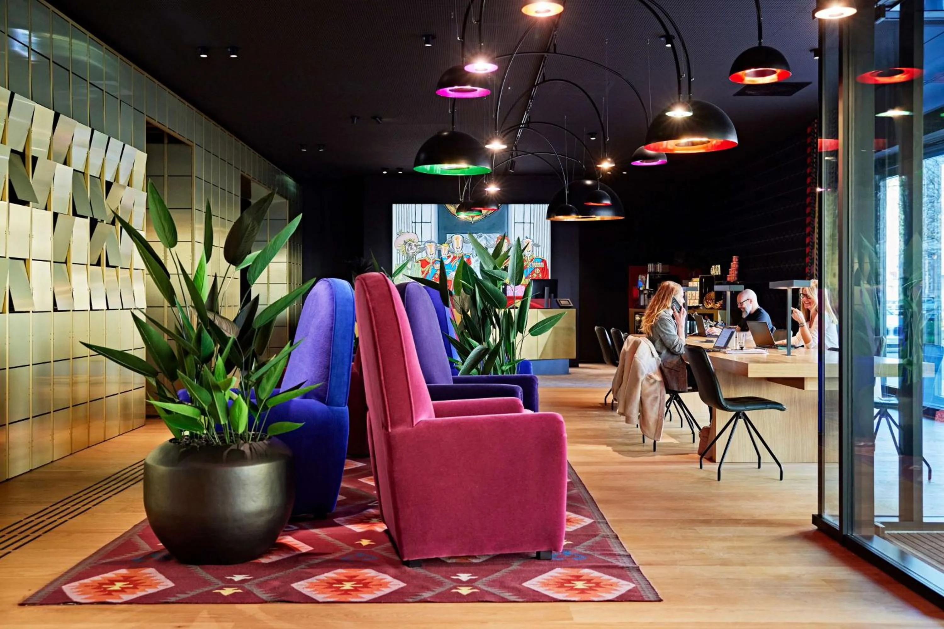 Lobby or reception in Me and All Hotel Dusseldorf Oberkassel, by Hyatt